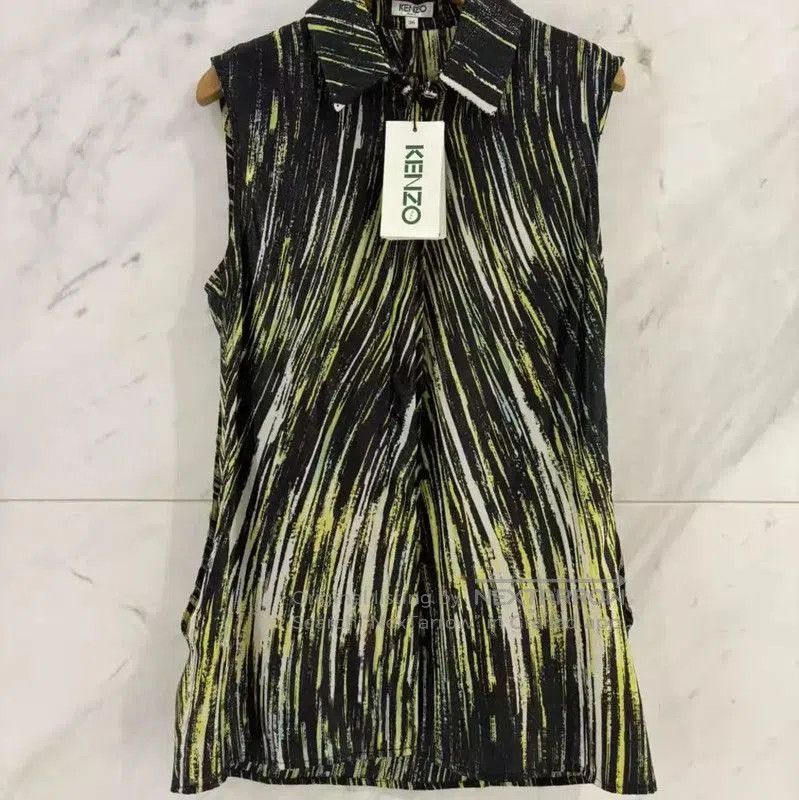 Kenzo KENZO Summer Striped Silk Blend Long Shirt . Size S / US 4 / IT 40 - 7 Thumbnail