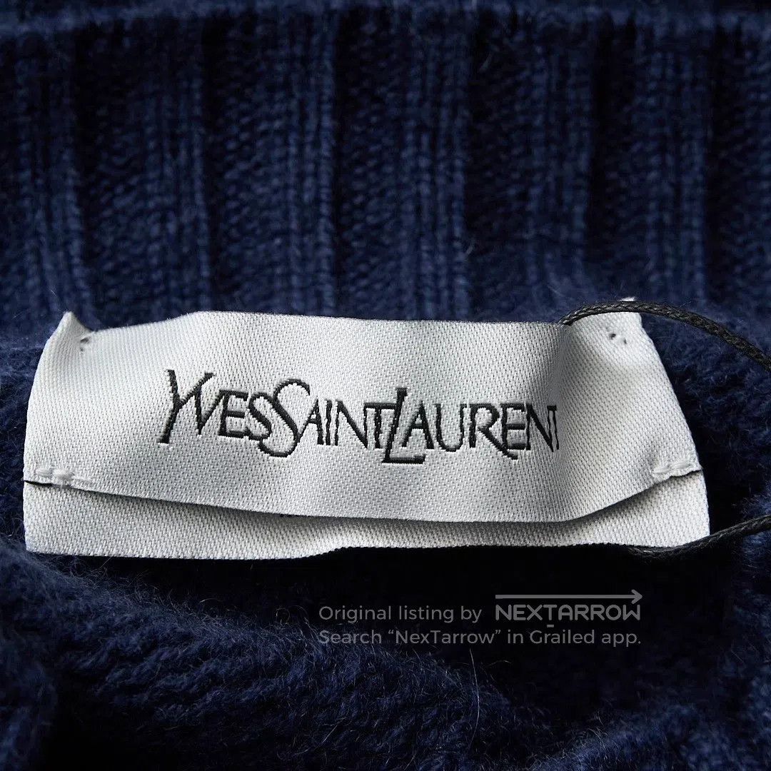 Saint Laurent Paris Saint Laurent Men's Cable Knit Cashmere Sweater. Size US M / EU 48-50 / 2 - 5 Thumbnail