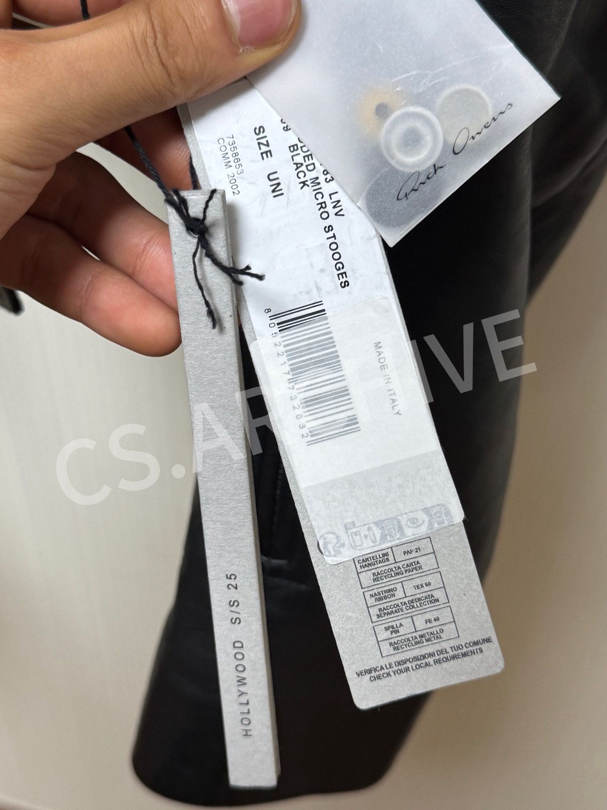 Rick Owens Rick owens 25SS Micro stooges Leather jacket Size US M / EU 48-50 / 2 - 11 Thumbnail