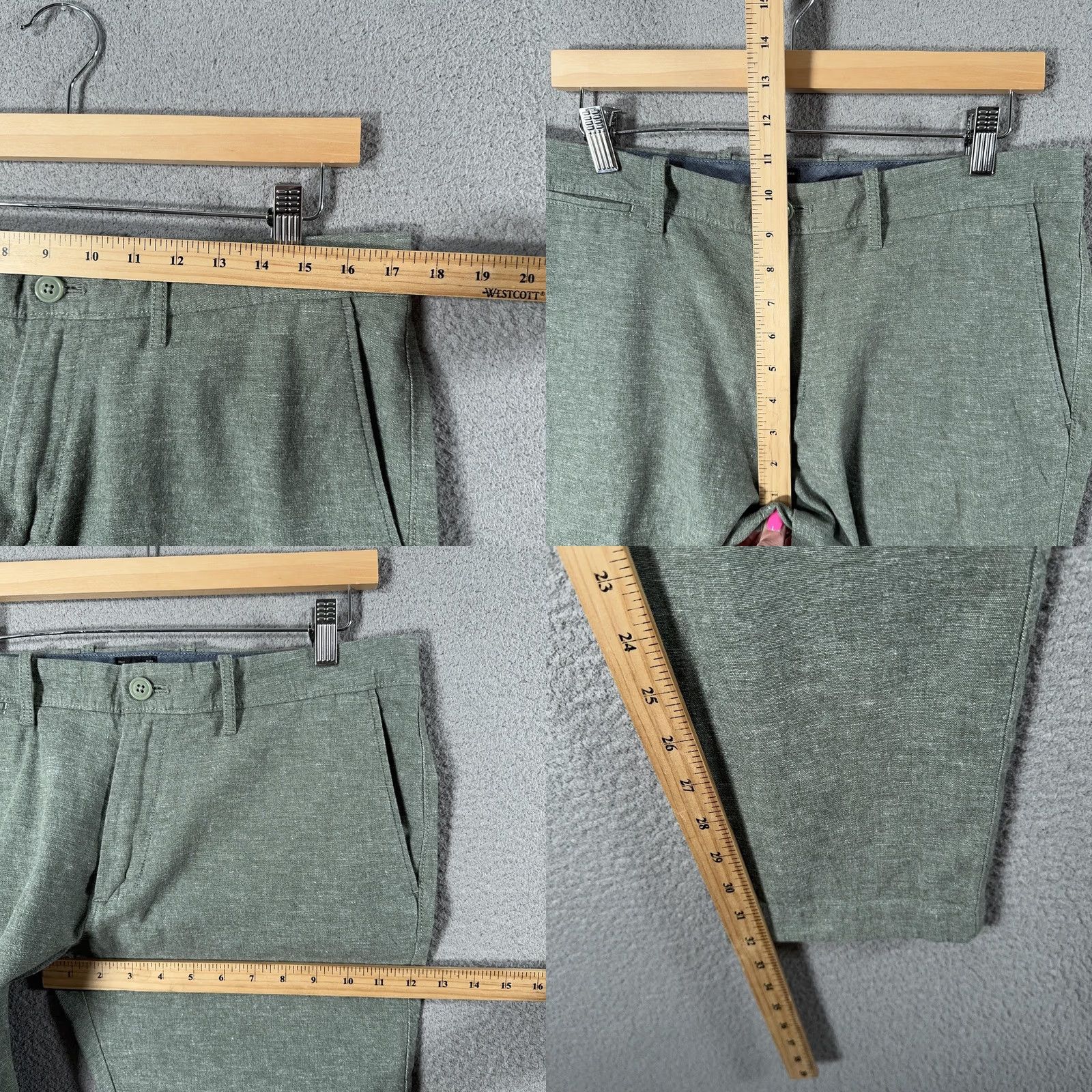 J.Crew J.CREW Chino Pants Mens Green Slim Stretch Twill 34x32 Size US 34 / EU 50 - 8 Thumbnail