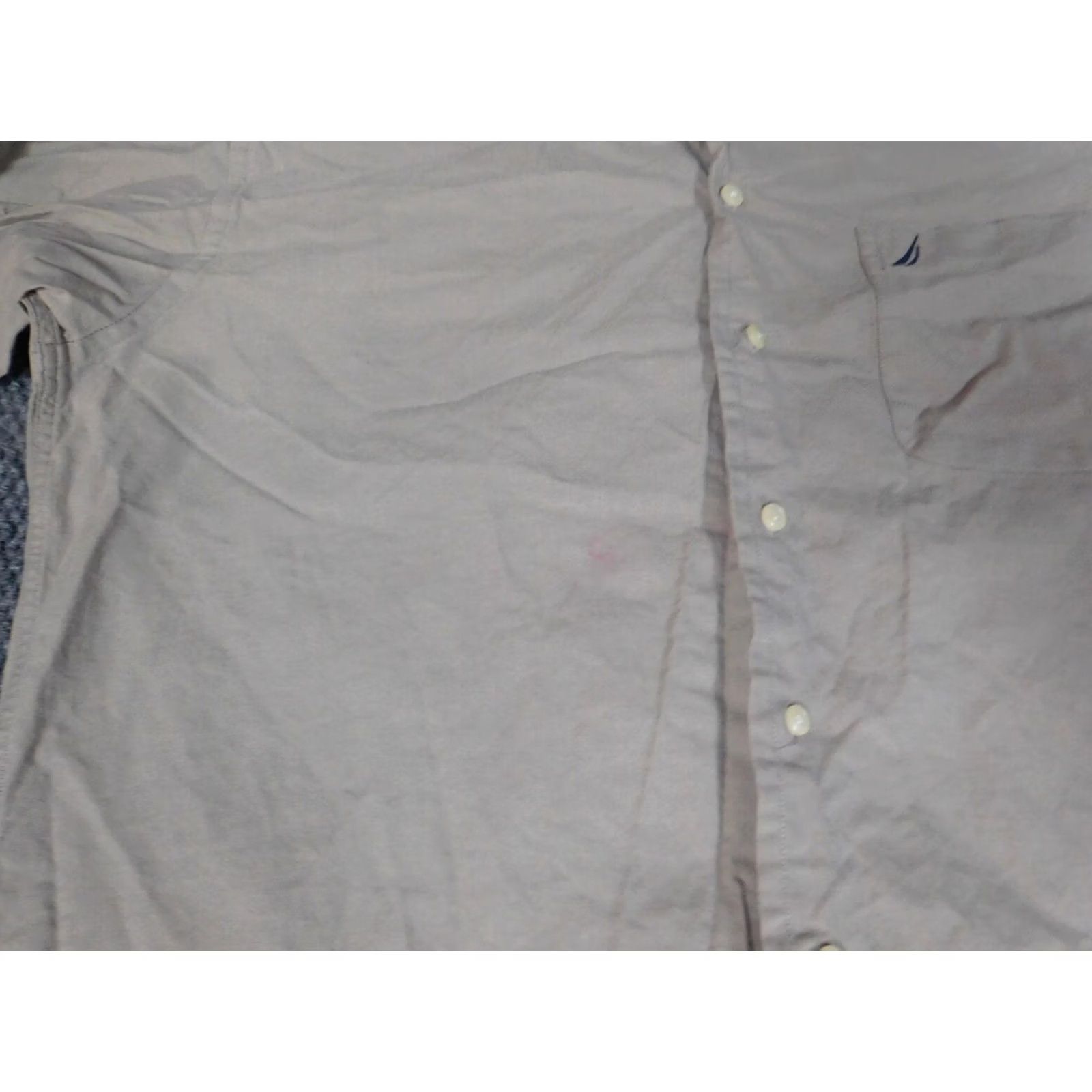 Nautica Nautica Shirt Mens 16 Beige Oxford button down Size US L / EU 52-54 / 3 - 5 Thumbnail