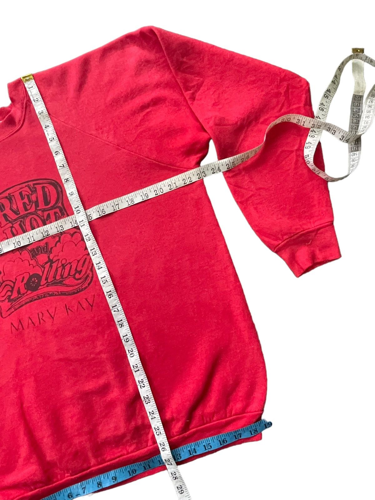 Fruit Of The Loom Vintage 80’s Red Hot & Rolling Crewneck Size US XL / EU 56 / 4 - 11 Thumbnail