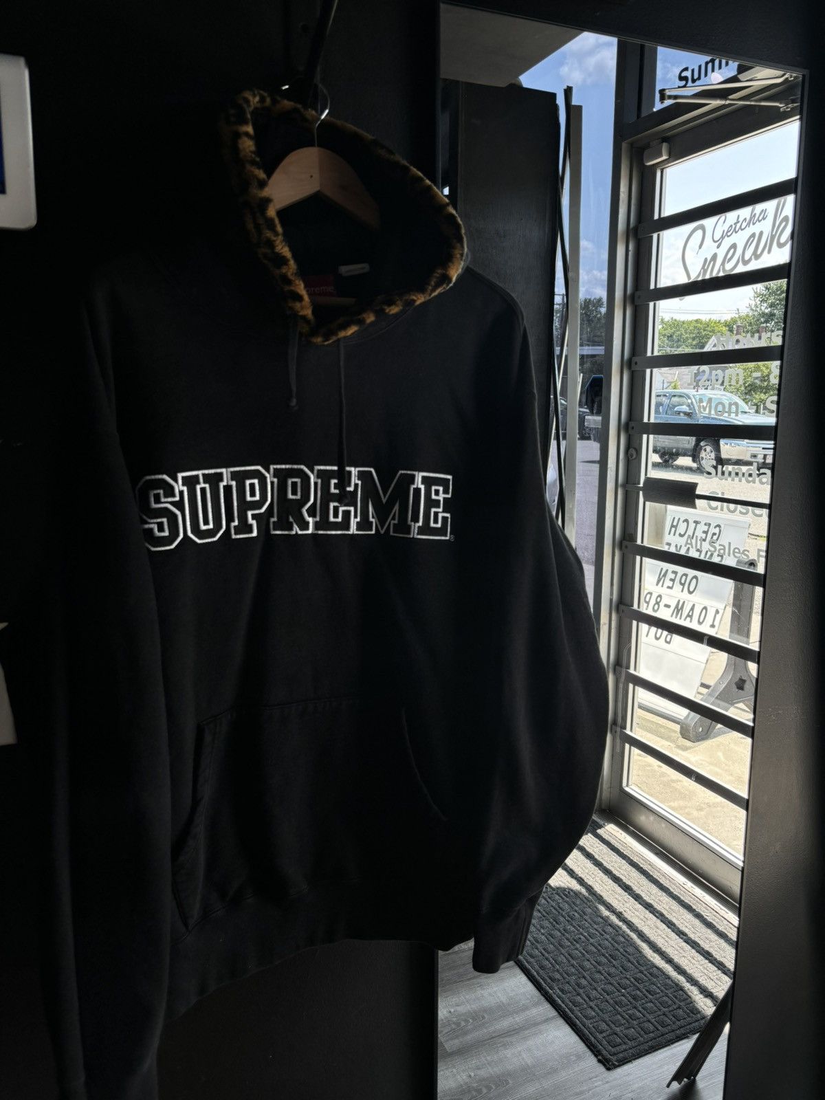 Supreme Supreme Leopard Trim hoodie | Grailed Supreme Supreme Leopard Trim hoodie | Grailed