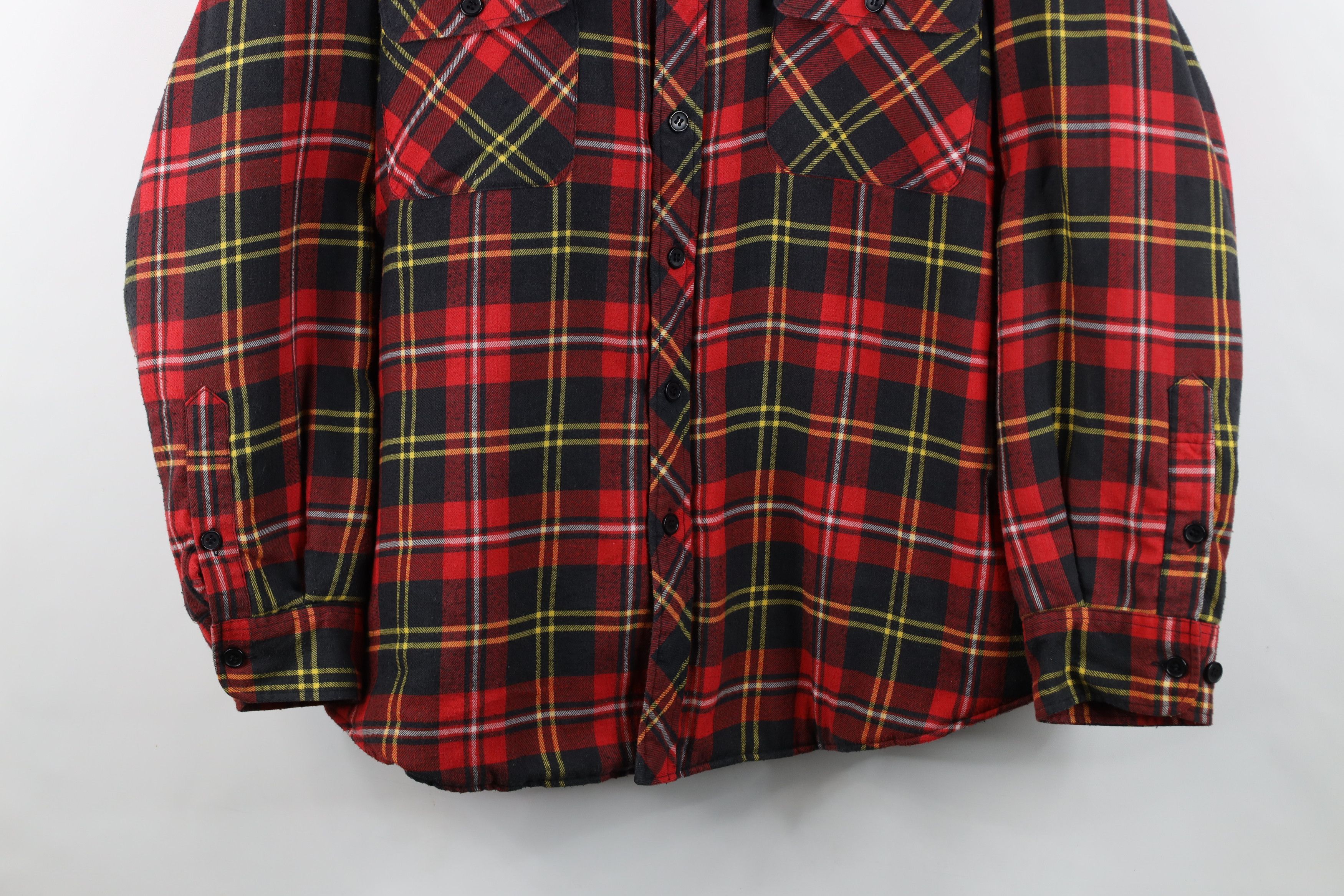 Vintage Vintage 90s Streetwear Quilted Flannel Button Shirt Jacket Size US M / EU 48-50 / 2 - 3 Thumbnail