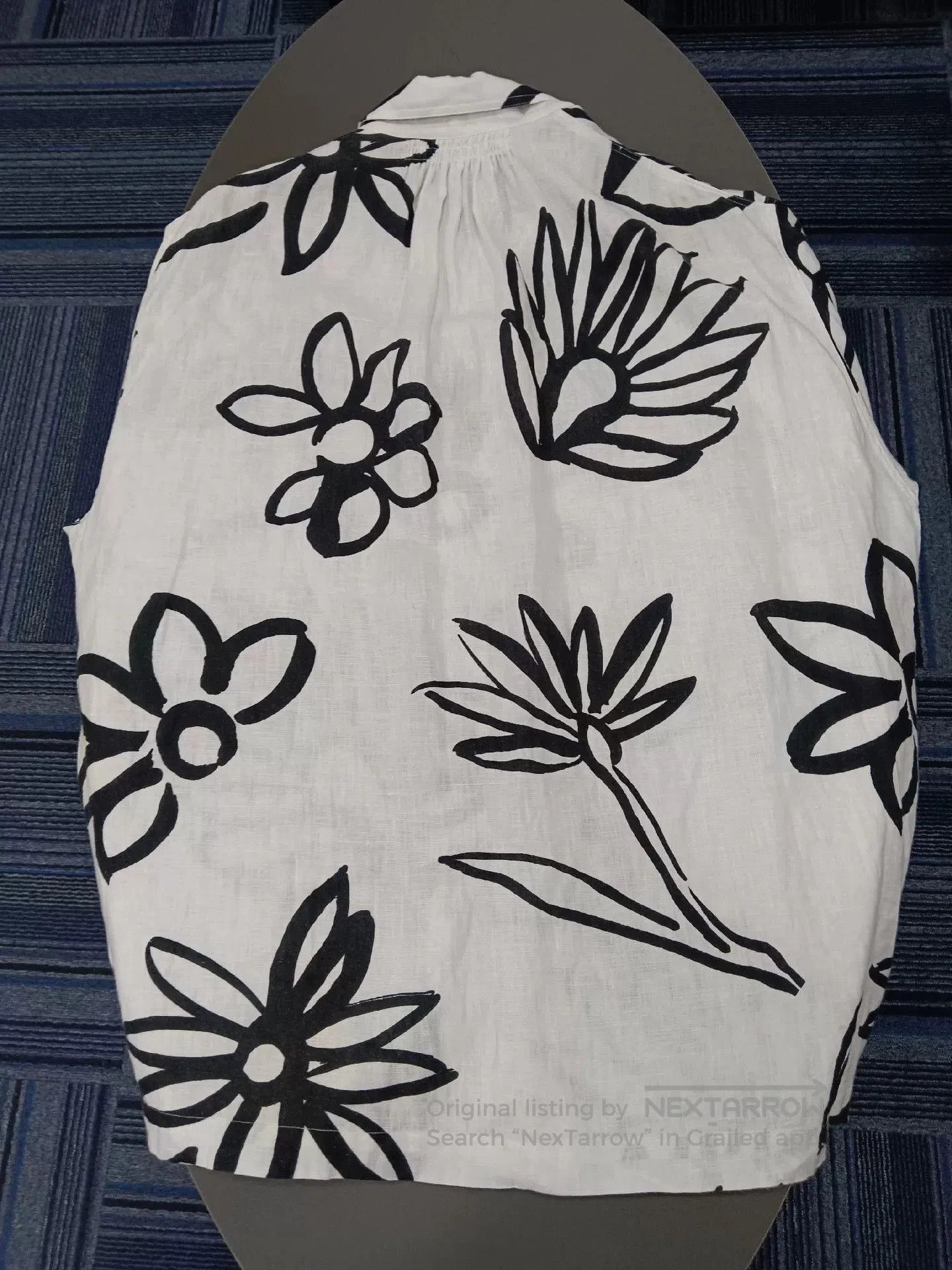 Jacquemus jacquemus ink floral print shirt. Size L / US 10 / IT 46 - 2 Thumbnail