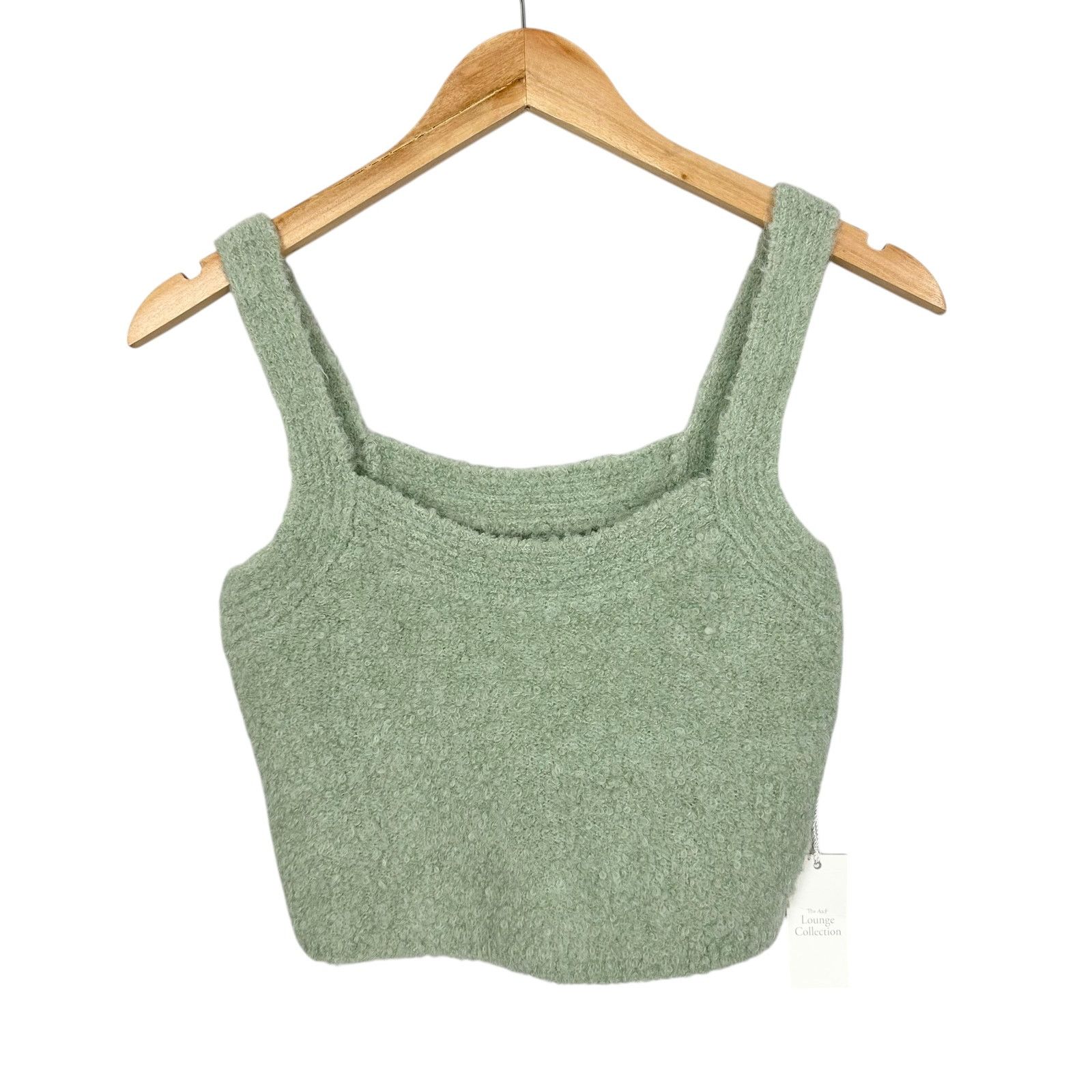 Abercrombie & Fitch NWT Abercrombie & Fitch Lounge Collection Green Crop Top XS Size XS / US 0-2 / IT 36-38 - 2 Thumbnail