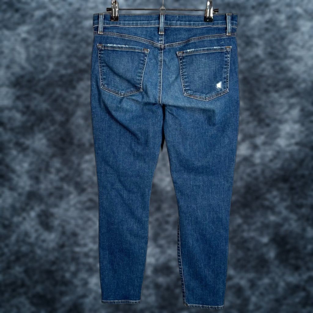 J Brand J Brand Jeans Womens 28 Low Rise Crop Distressed Skinny Denim Blue Cotton Blend 5-Pocket Design Girls Womens Size 28" / US 6 / IT 42 - 1 Thumbnail