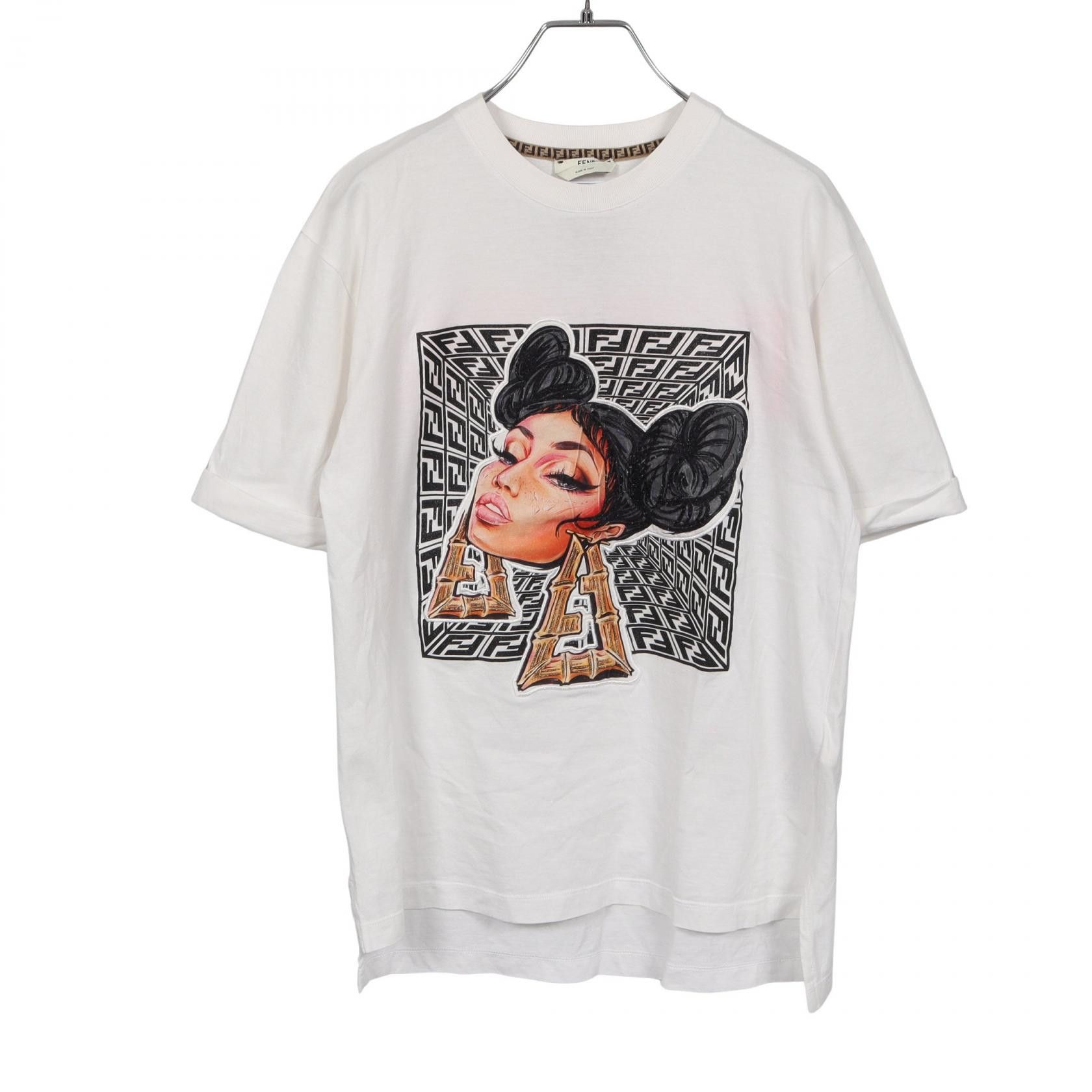 Fendi Fendi Fendi FENDI PRINTS ON Cotton T Shirt Textile T-Shirts FS7255 DUTY FREE for USA Size ONE SIZE - 1 Thumbnail