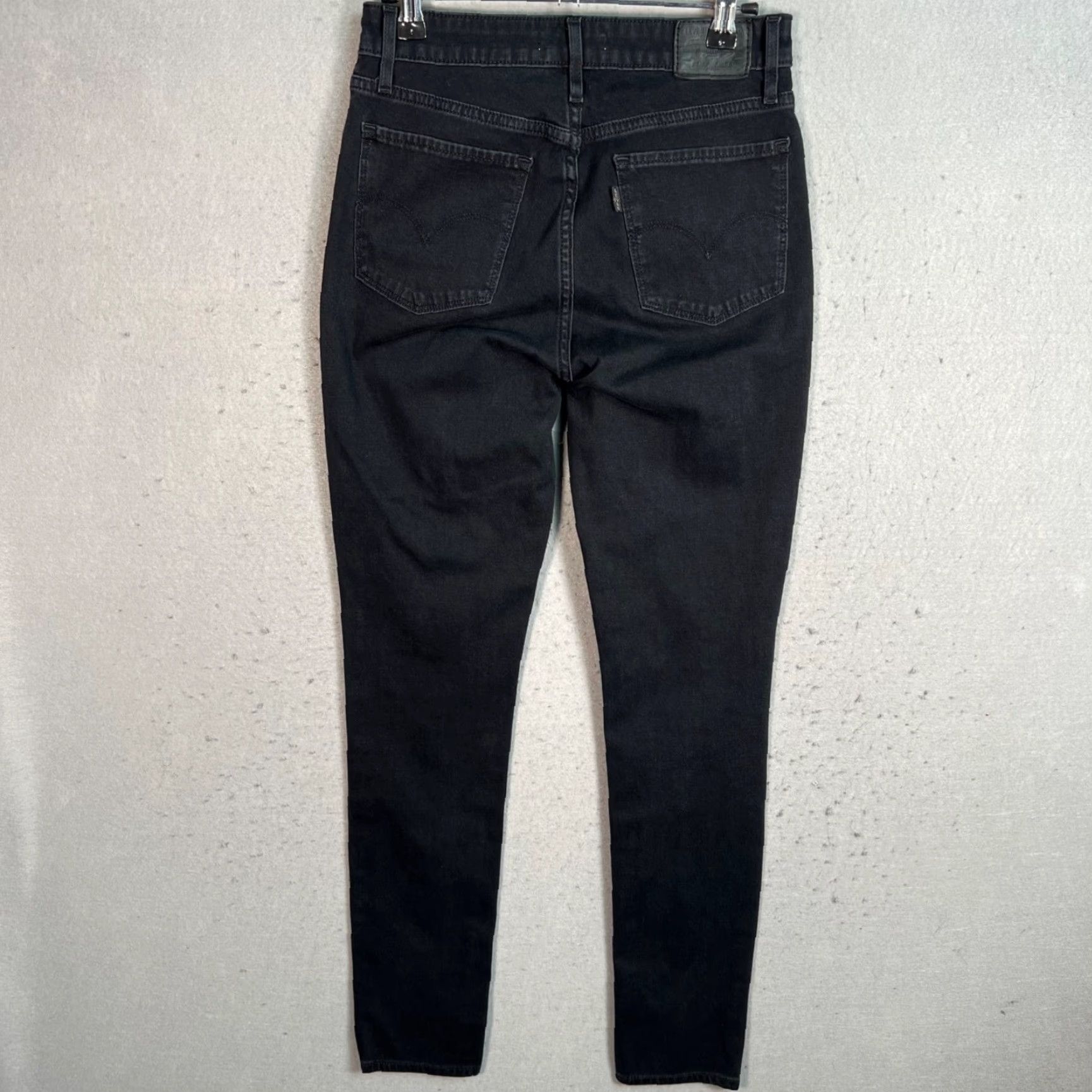 Levi's VINTAGE Levi's Jeans Women 721 High Rise Skinny 27 x 30 Black Denim Cotton Blend Fat? Size 27" / US 4 / IT 40 - 2 Thumbnail