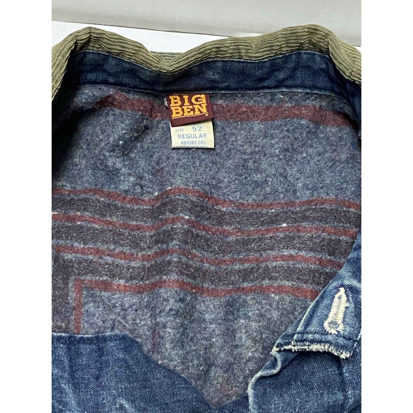 Wrangler Vtg 70'S-80'S Wrangler Big Ben Denim Coat USA Size XXL 52 Size US XXL / EU 58 / 5 - 6 Thumbnail