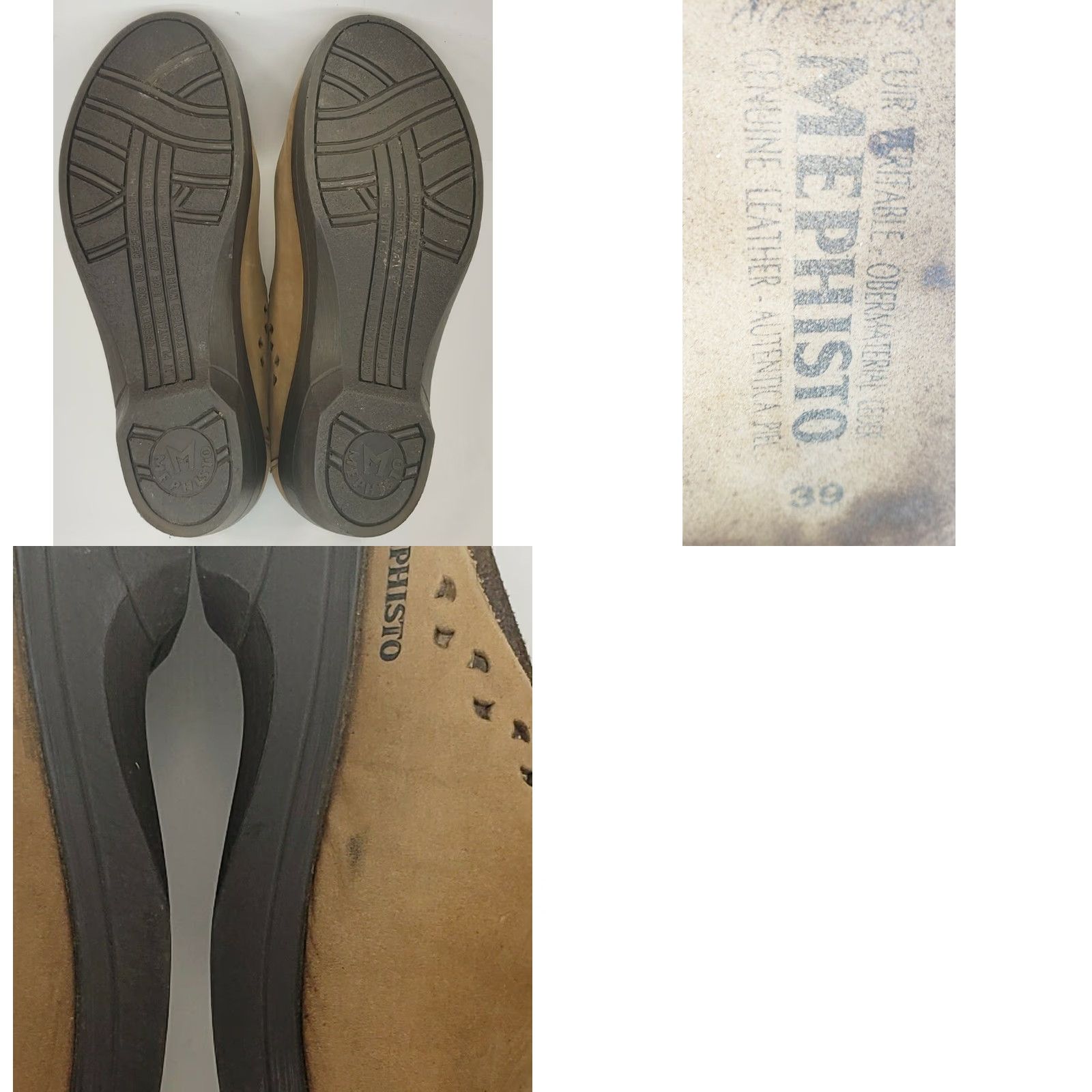 Mephisto Mephisto Women's Black Peep Toe Leather Mule Clog Size 8M 39E Size US 8 / IT 38 - 8 Thumbnail