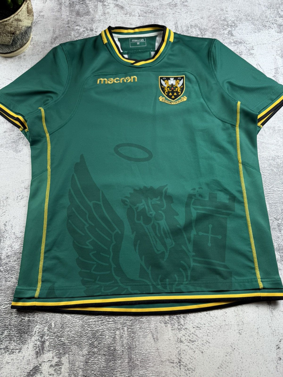 Macron Northampton Saints 2002 2003 Men’s Medium Macron Training Rugby T Shirt Jersey Size US M / EU 48-50 / 2 - 6 Thumbnail