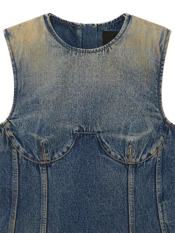 Givenchy o1loc1c0824 Dress in Denim Size L / US 10 / IT 46 - 3 Thumbnail