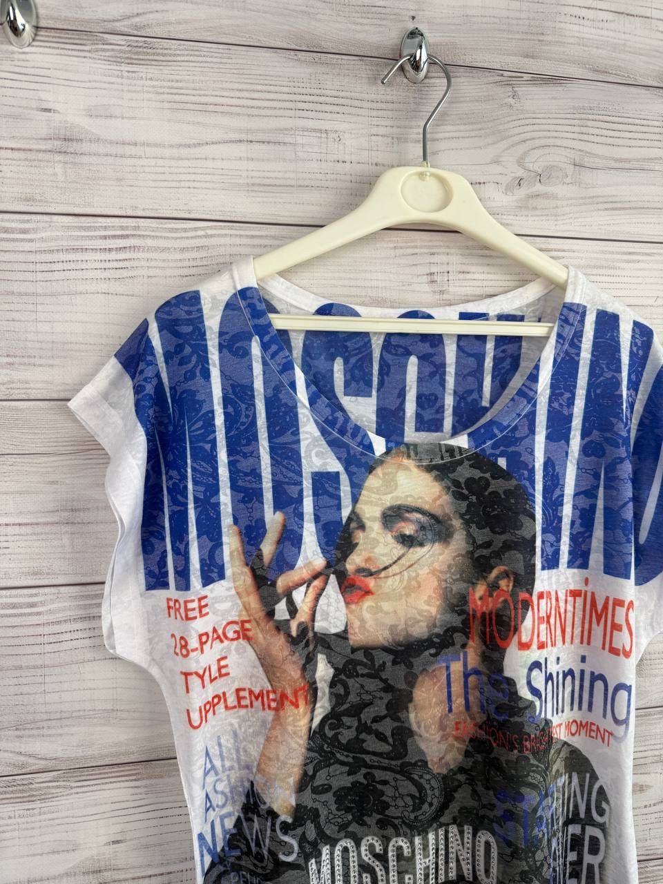Moschino Archive Moschino Cotton Tee T-shirt Size L / US 10 / IT 46 - 2 Thumbnail