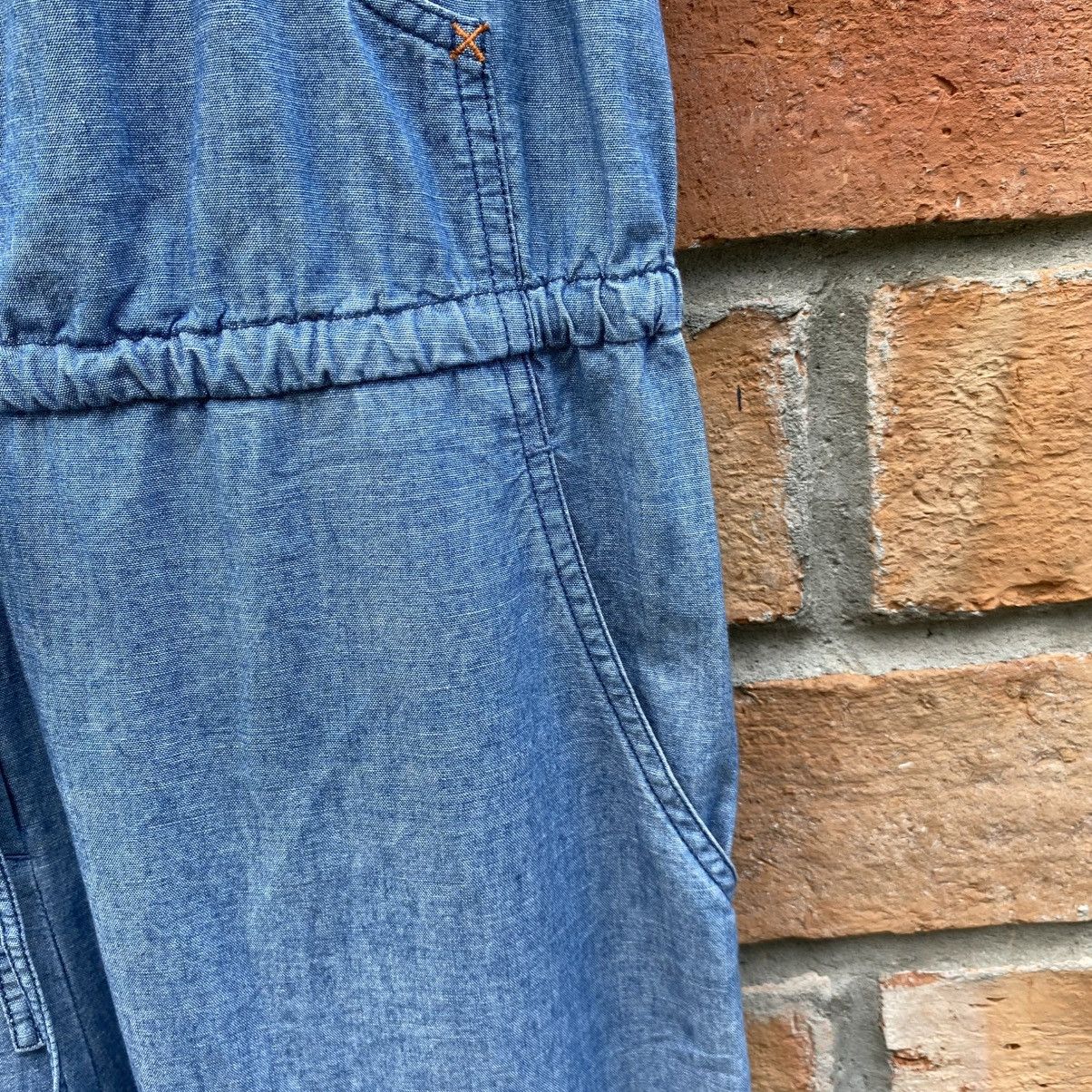 Tsumori Chisato TSUMORI CHISATO Blue Denim Romper with Peter Pan Collar Size M / US 6-8 / IT 42-44 - 9 Thumbnail