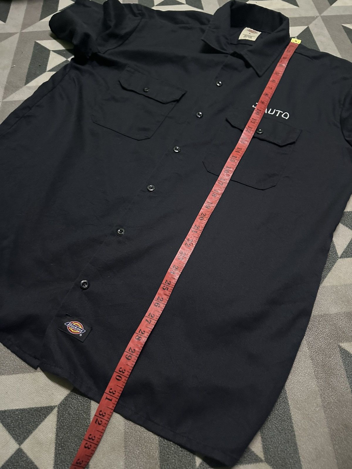 Dickies Dickies Short Sleeve Work Shirt in black with "J AUTO" logo Size US L / EU 52-54 / 3 - 9 Thumbnail