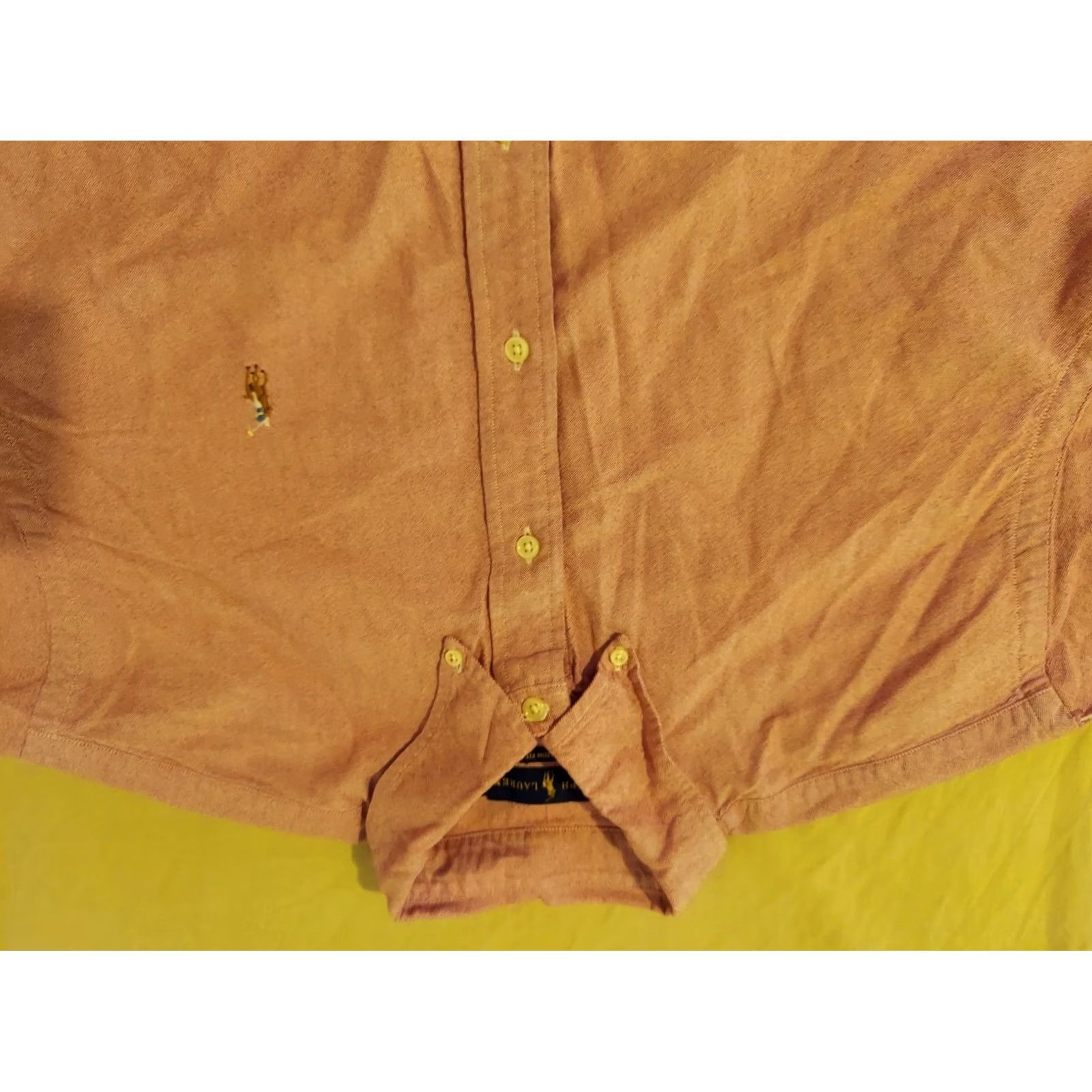 Polo Ralph Lauren Polo Ralph Lauren Shirt Mens XL Purple Button-Up Cotton Long Sleeve Dress Shirt Size 46R - 2 Thumbnail