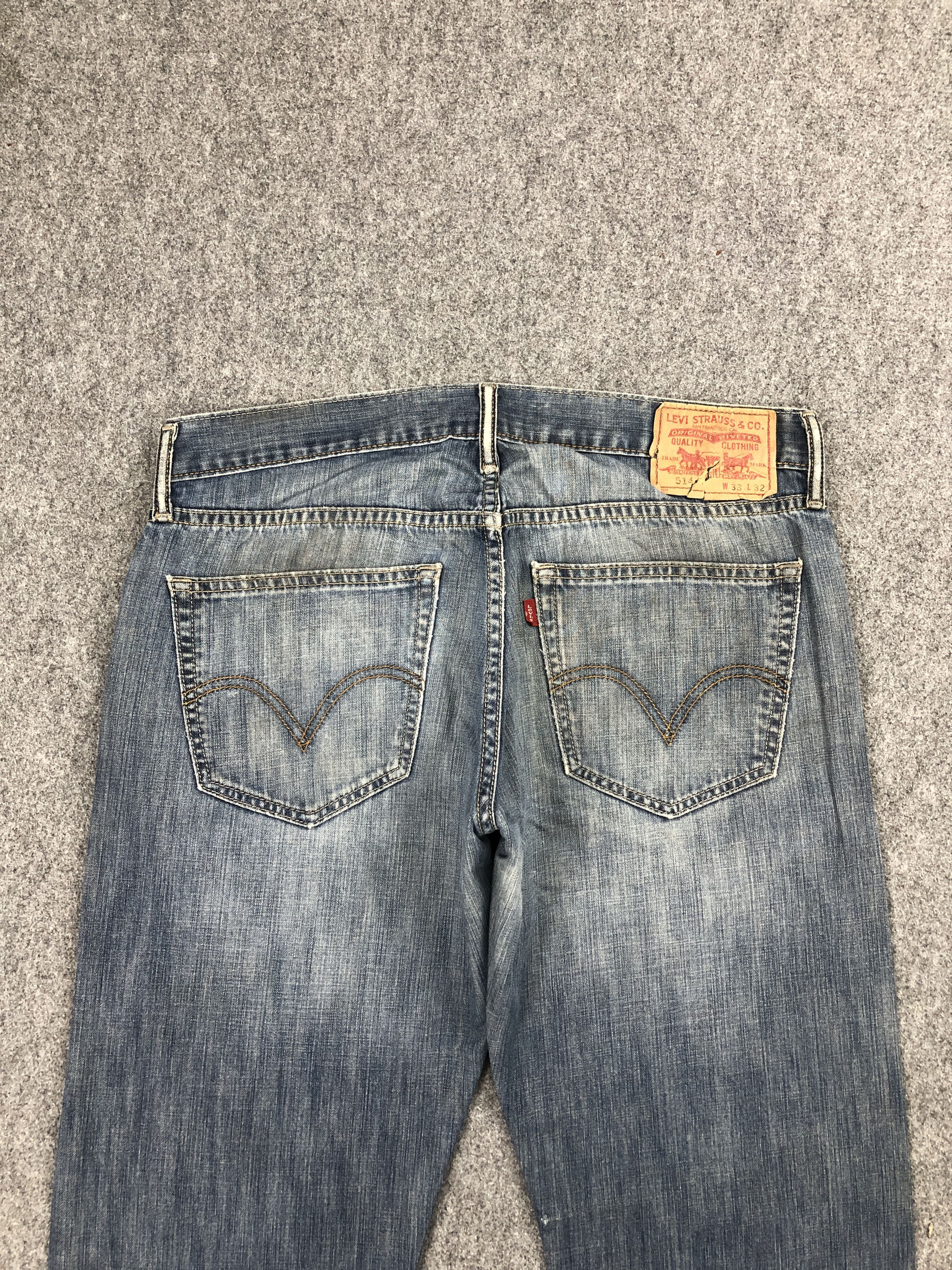 Levi's × Vintage Vintage Dirty Wash Levis 514 Slim Straight Jeans DP2462 Size US 33 - 4 Thumbnail