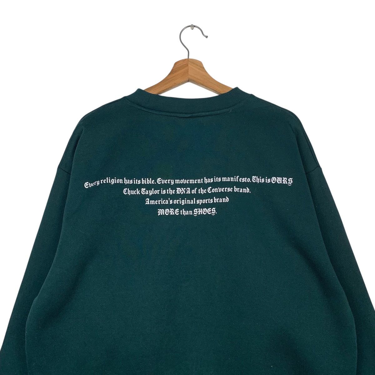 Converse Converse Big Logo Green Sweatshirt Size US M / EU 48-50 / 2 - 8 Thumbnail