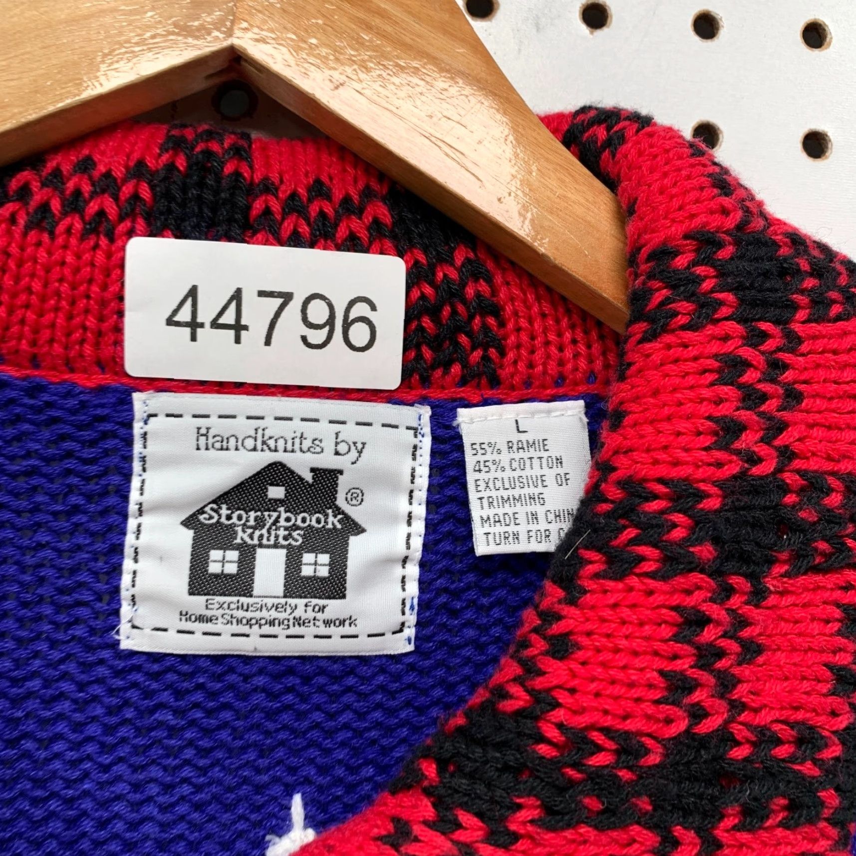 Vintage VINTAGE Storybook Hand Knits Cardigan Womens Large Blue Snow Man Christmas Handknits Up Size L / US 10 / IT 46 - 4 Thumbnail