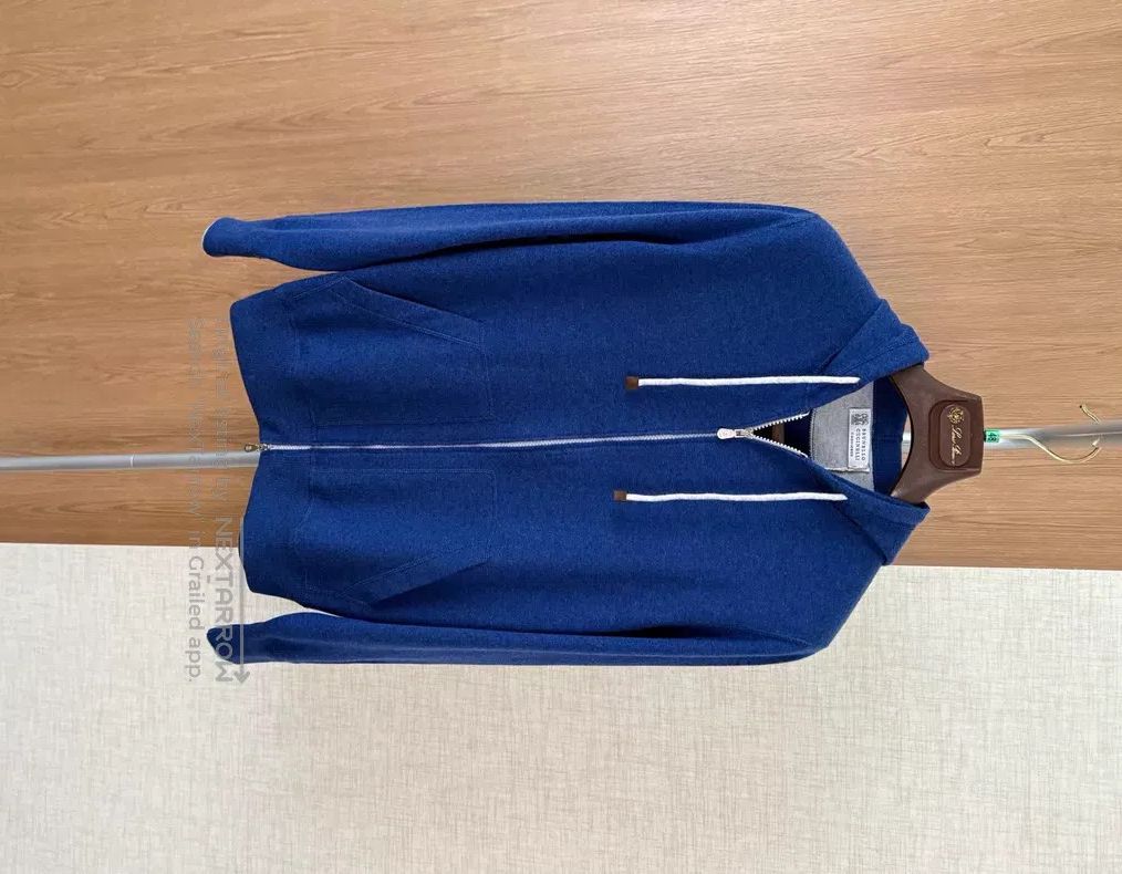 Brunello Cucinelli Brunello Cucinelli Pure Cashmere Hooded Knit Sweatshirt Size US S / EU 44-46 / 1 - 1 Thumbnail