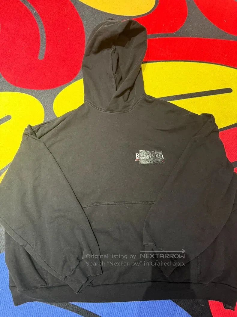 Balenciaga Balenciaga Wave Tape Cover Hoodie. Size US S / EU 44-46 / 1 - 1 Thumbnail