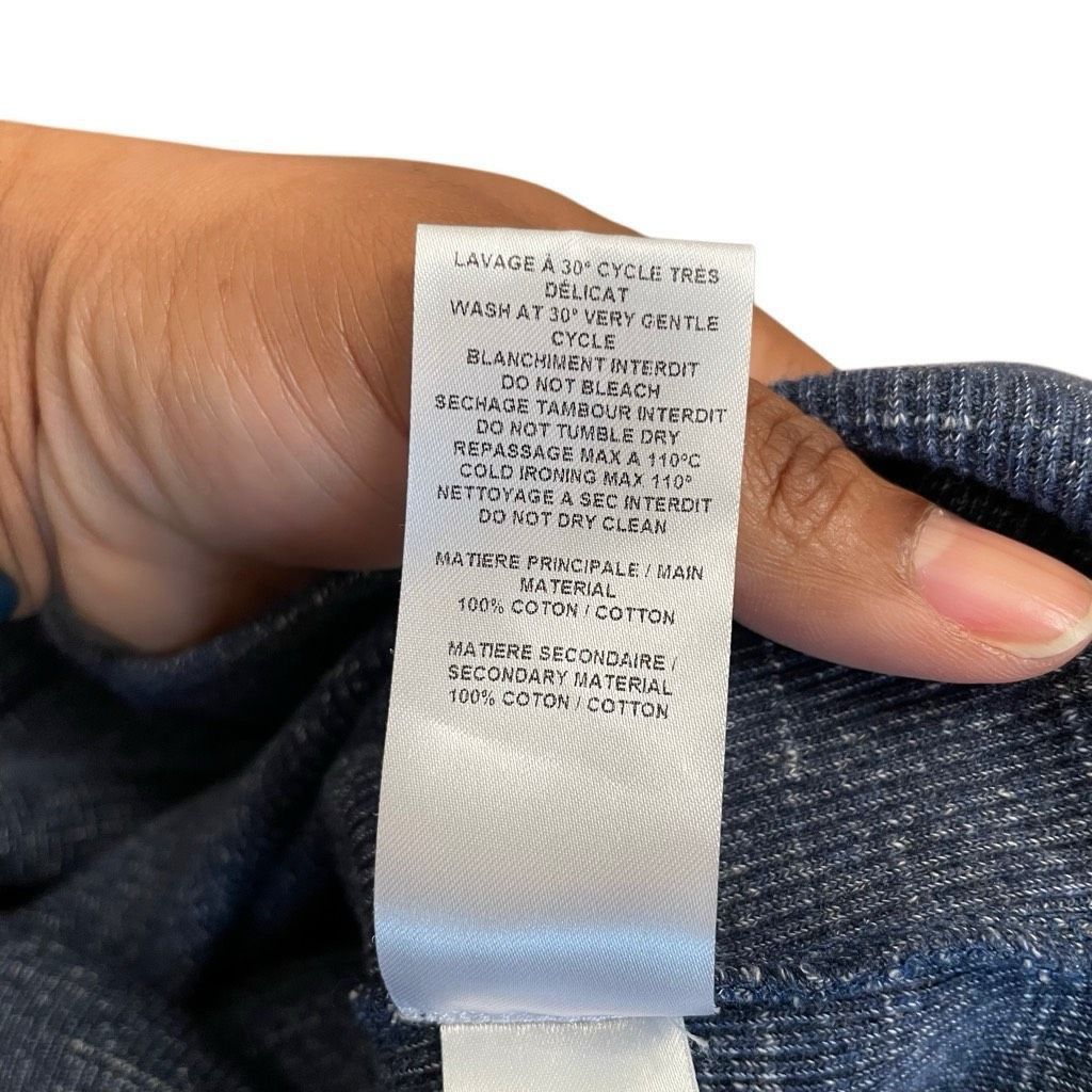 See by Chloe See By Chloe Womens Cotton Blouse S Blue Marled Eyelet Bell Size S / US 4 / IT 40 - 7 Thumbnail