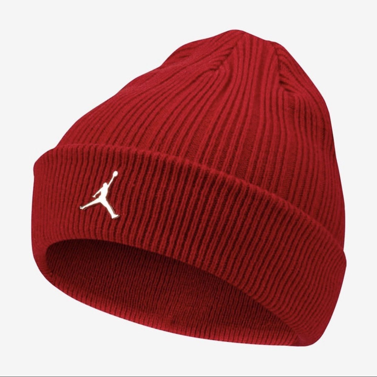 Jordan Brand × Nike Nike Air Jordan Gold Metallic Cuffed Beanie Hat Size ONE SIZE - 8 Thumbnail