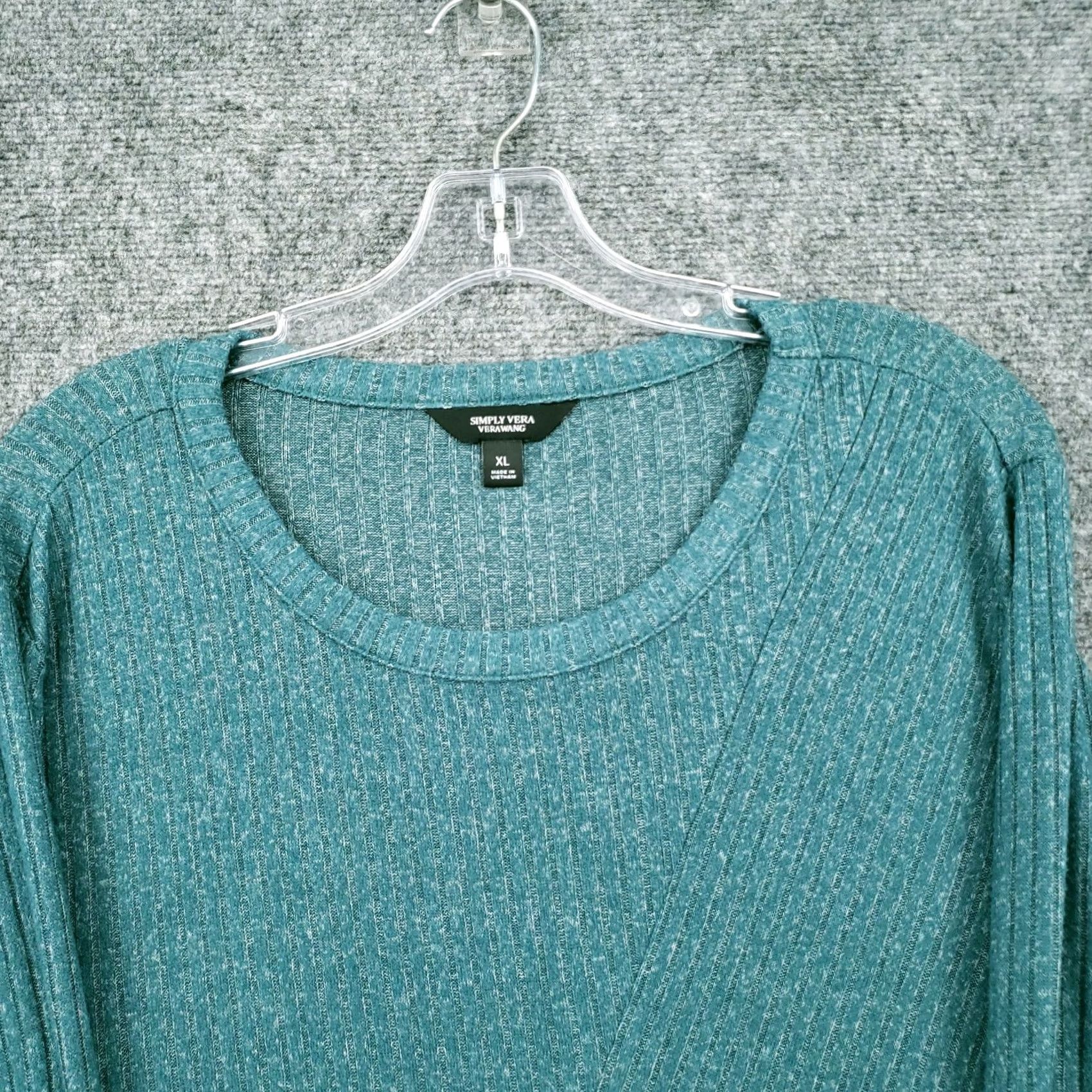 Vintage Simply Vera Vera Wang Sweater Womens XL Blue Green Round Neck Tie Long Sleeve Size XL / US 12-14 / IT 48-50 - 2 Thumbnail