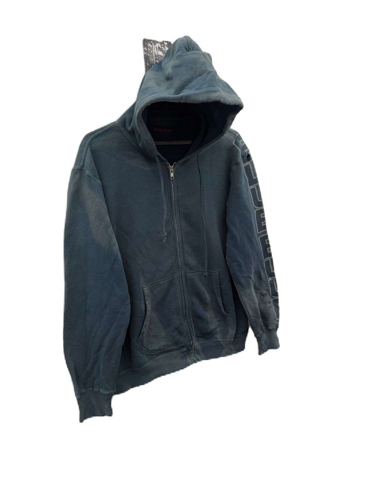 Blue Blue Japan Japan Brand Distress Style Hoodies Blue-Blue Japan Zipper Size US S / EU 44-46 / 1 - 2 Thumbnail