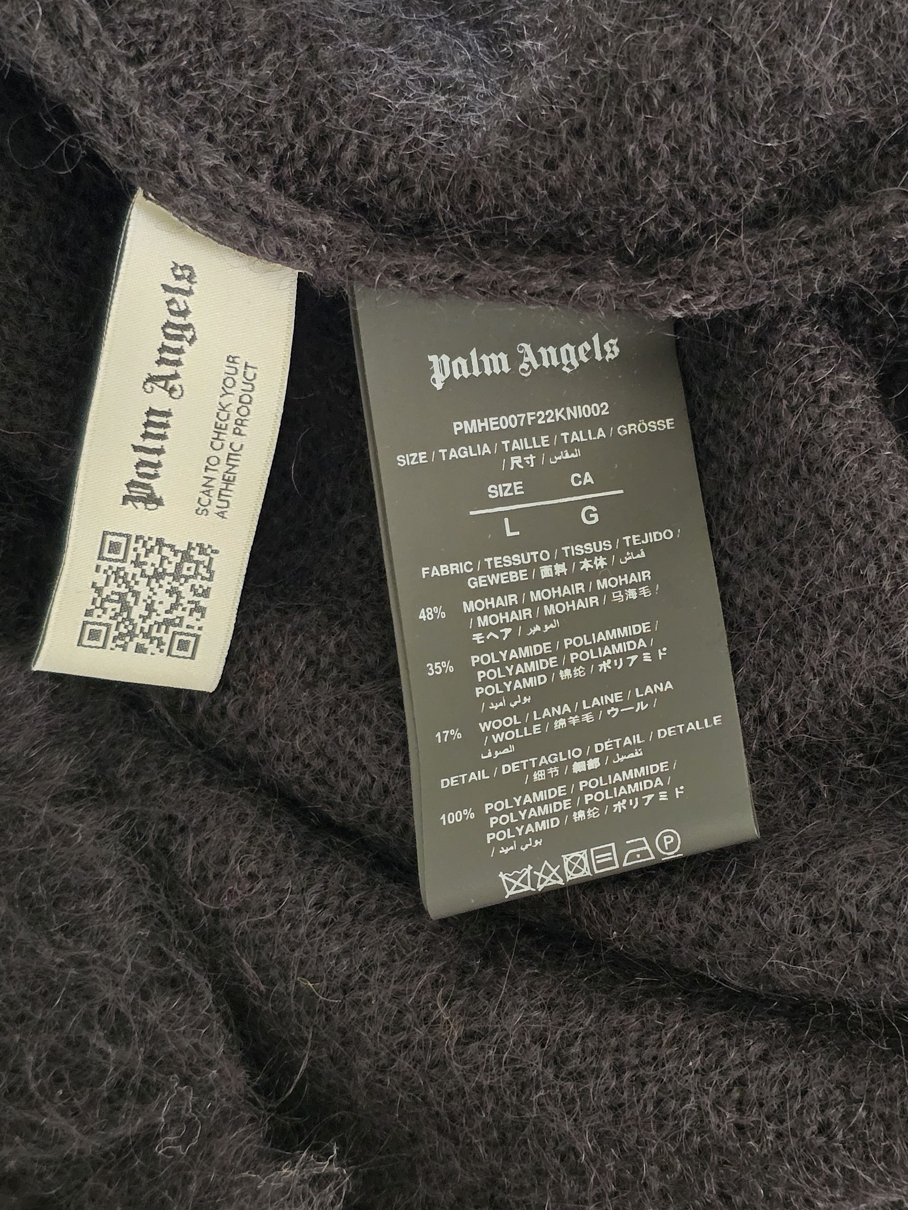 Palm Angels Mohair sweater Size US L / EU 52-54 / 3 - 9 Thumbnail