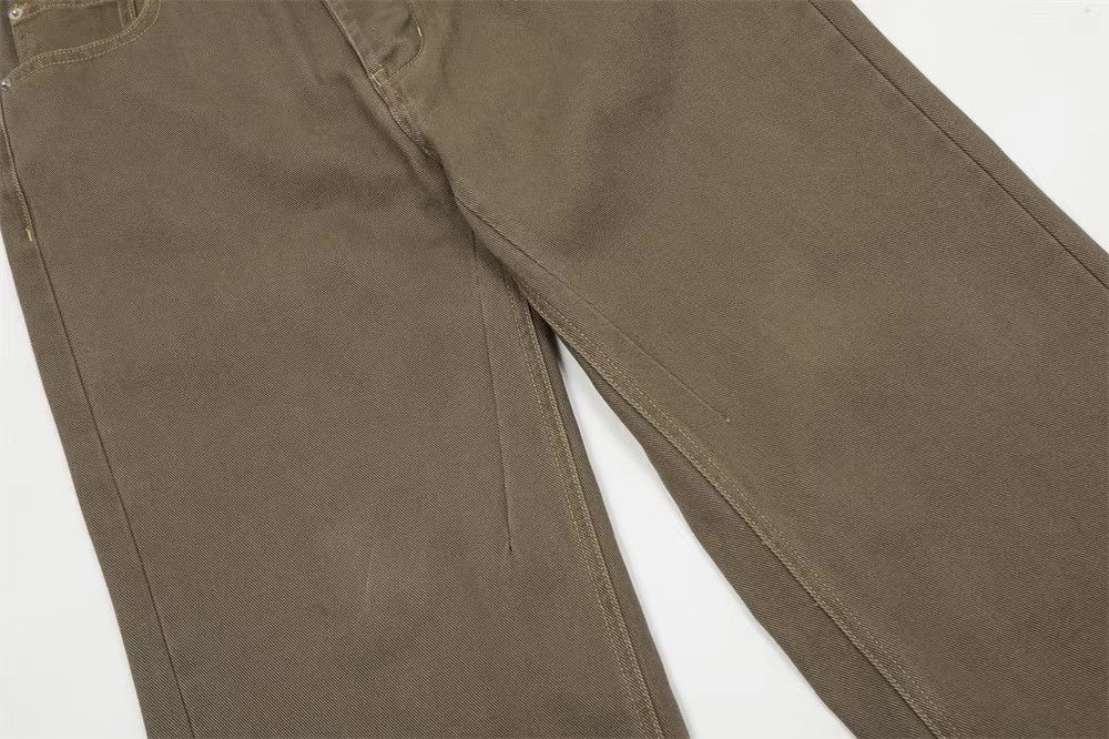 Japanese Brand × Jean Brown Vintage Straight Loose Washed Jeans Size US 32 / EU 48 - 5 Thumbnail