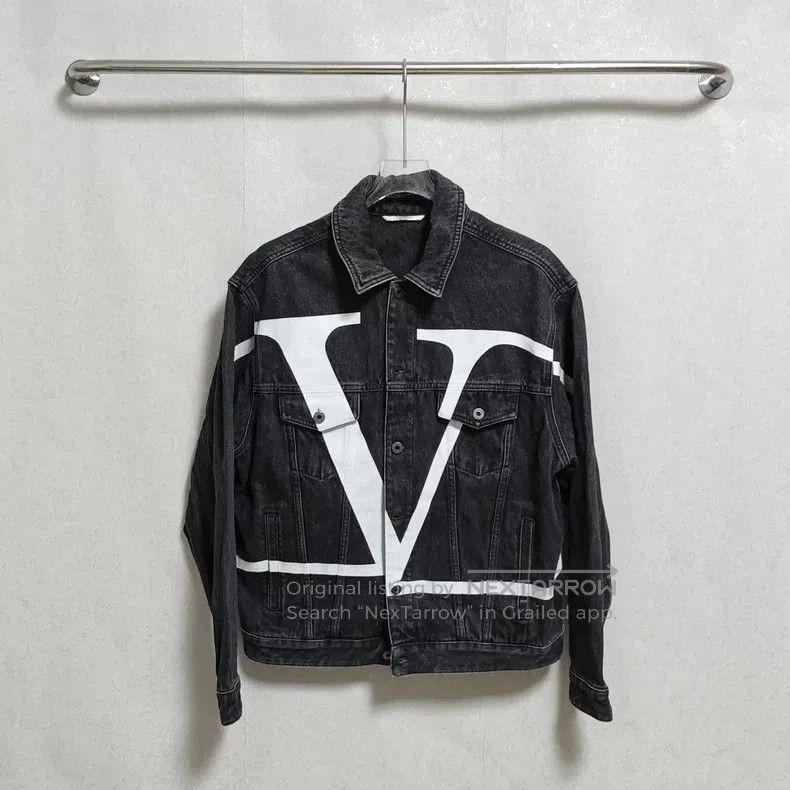 Valentino Valentino Printed logo denim jacket Size US L / EU 52-54 / 3 - 1 Thumbnail