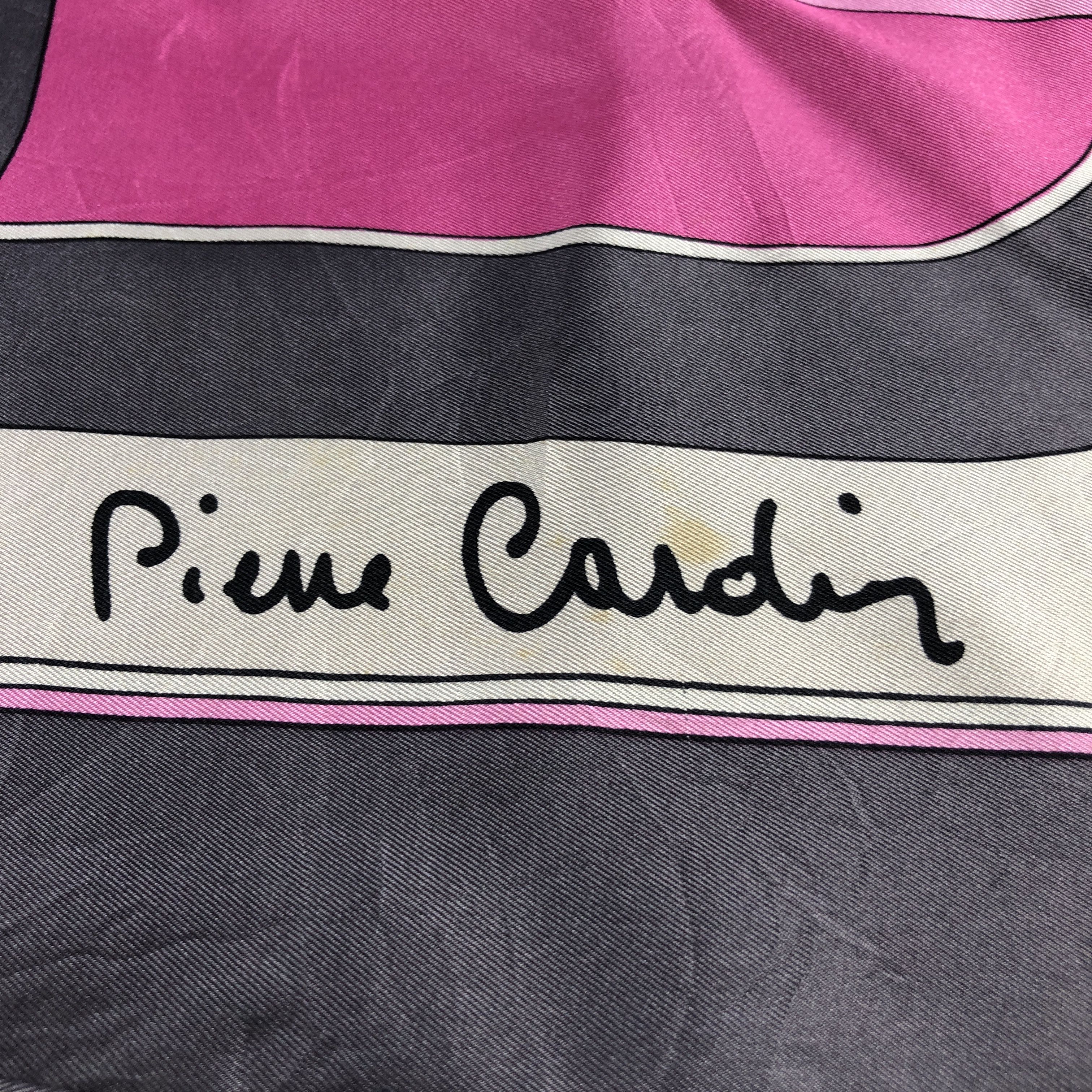 Pierre Cardin Pierre Cardin Abstract Hand Rolled Silk Scarf M1126 Size ONE SIZE - 4 Thumbnail