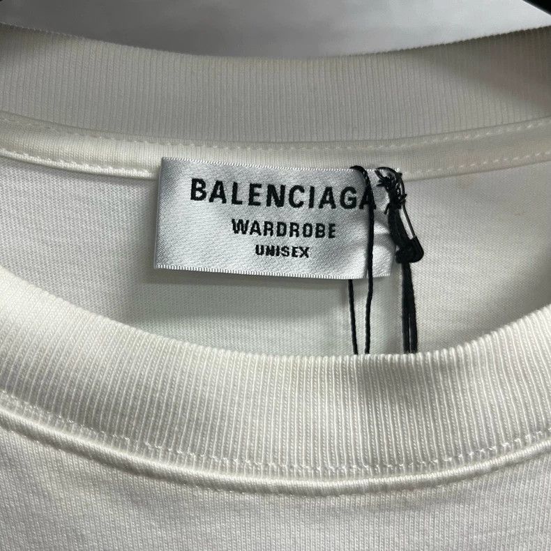 Balenciaga Balenciaga White Melting Smiley Print Casual T-Shirt Size US S / EU 44-46 / 1 - 2 Thumbnail