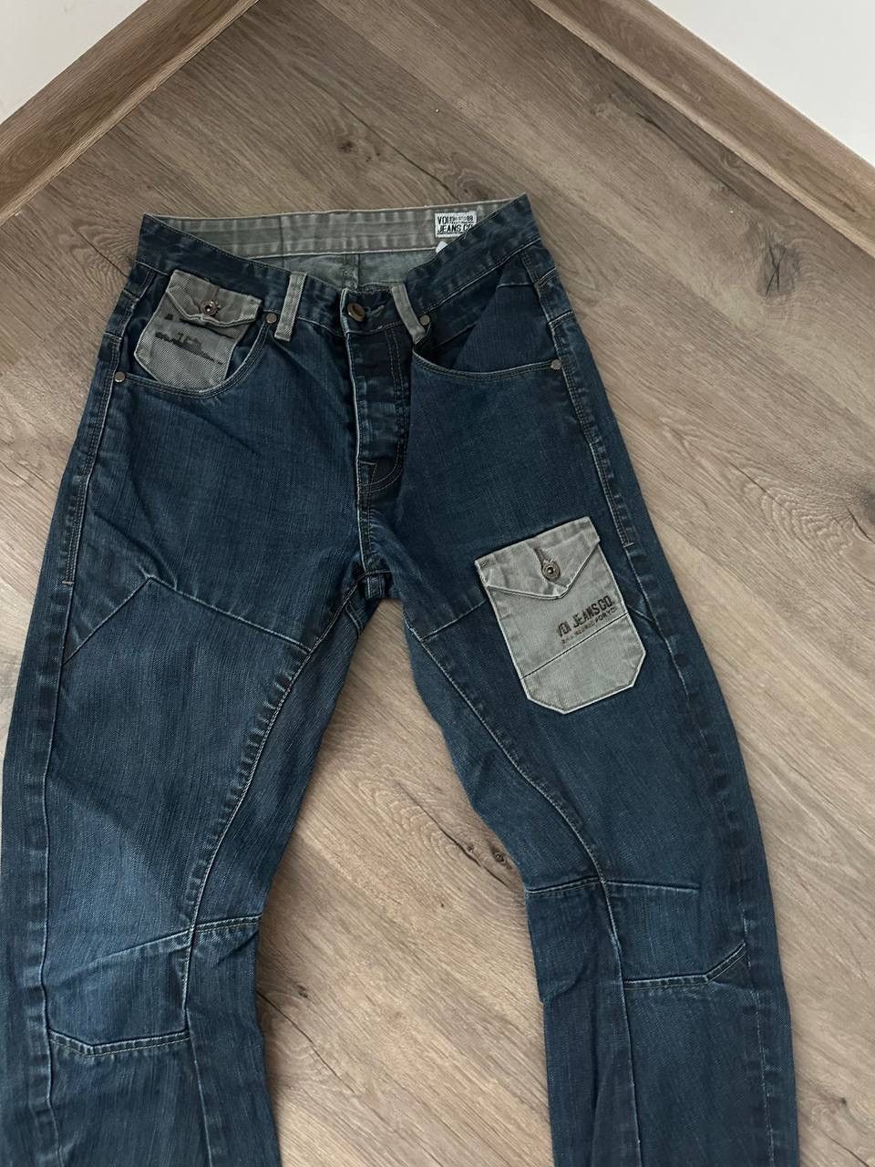 Japanese Brand × Vintage Vintage Japanese Denim Big Logo Y2K Pants Size US 28 / EU 44 - 11 Thumbnail