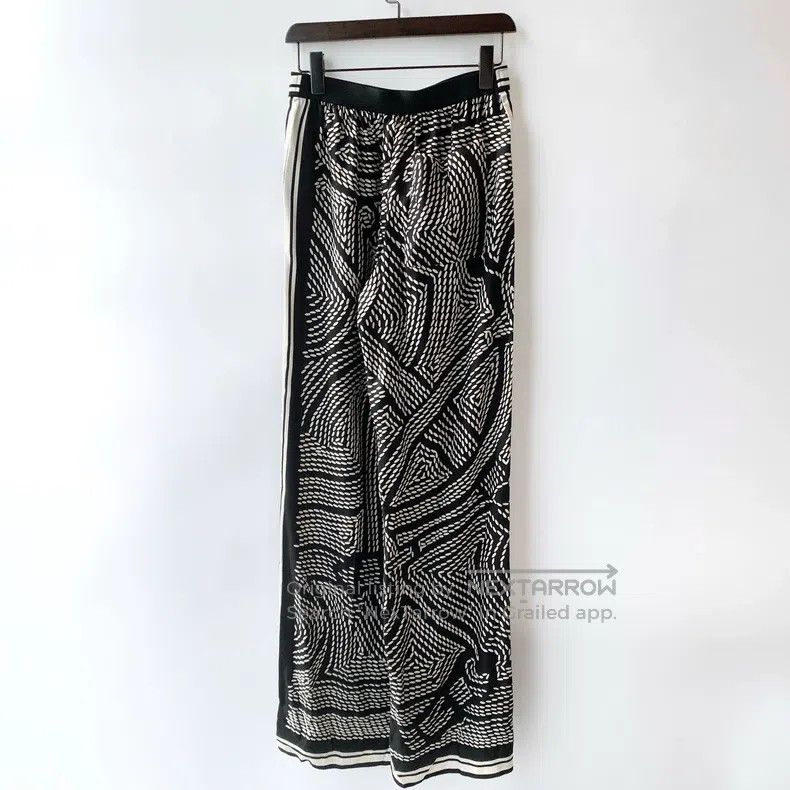 Hermes Hermes 100% mulberry silk wide-leg pants Size 24" / US 00 / IT 34 - 1 Thumbnail