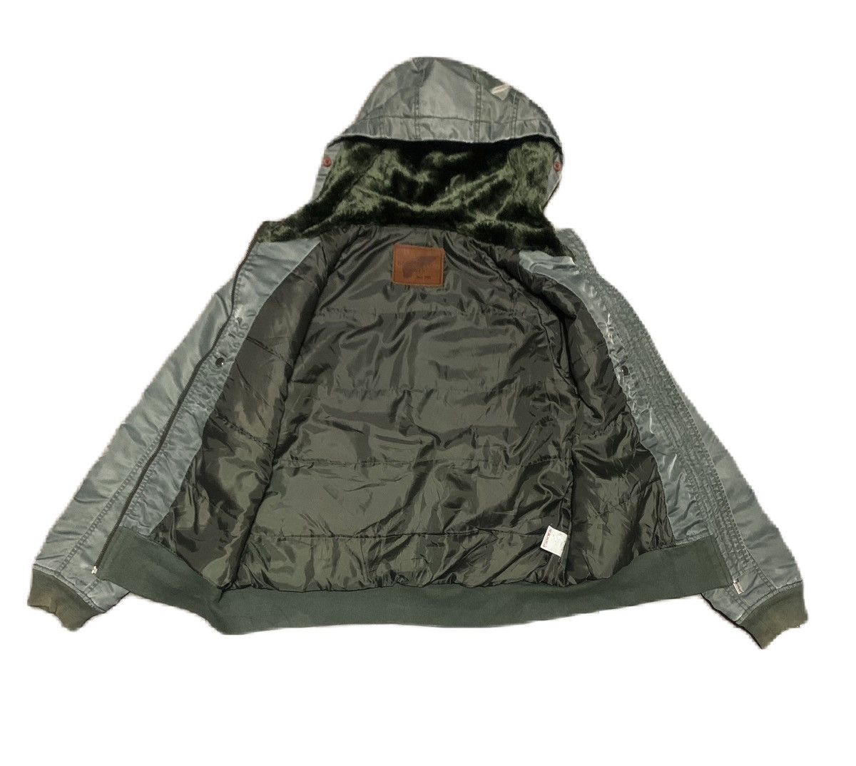 Red Wing Vintage Red Wing Shoes Bomber Jacket Army Green Size US L / EU 52-54 / 3 - 2 Thumbnail