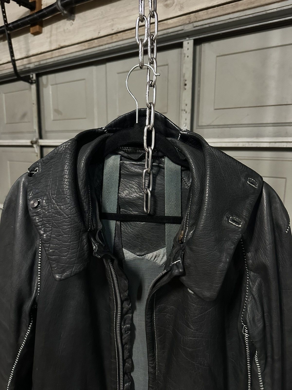 Boris Bidjan Saberi YAK LEATHER HOODED J2 Size US M / EU 48-50 / 2 - 5 Thumbnail