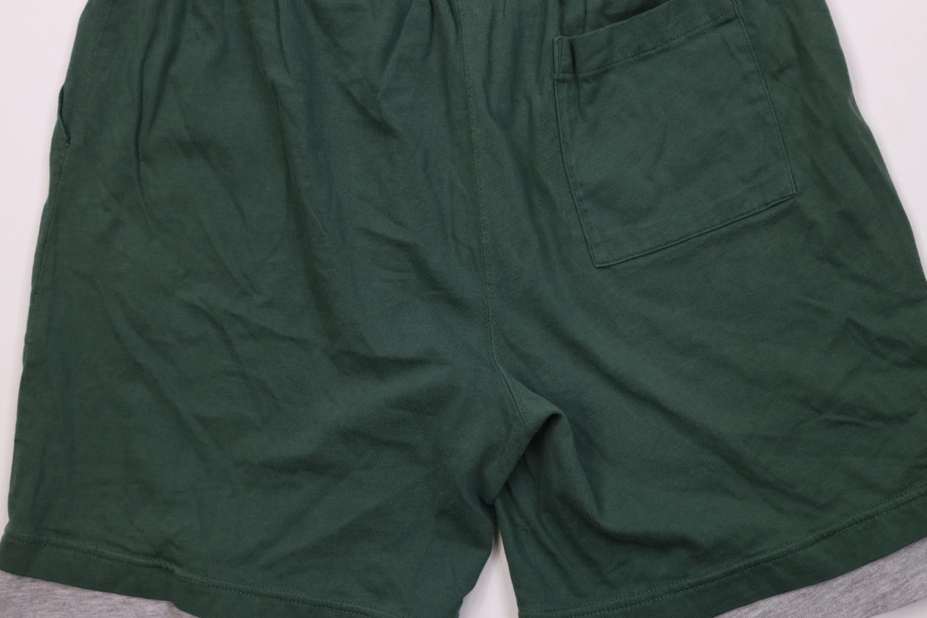 Vintage Vintage 90s Streetwear Blank Layered Above Knee Shorts Green Size US 34 / EU 50 - 10 Thumbnail