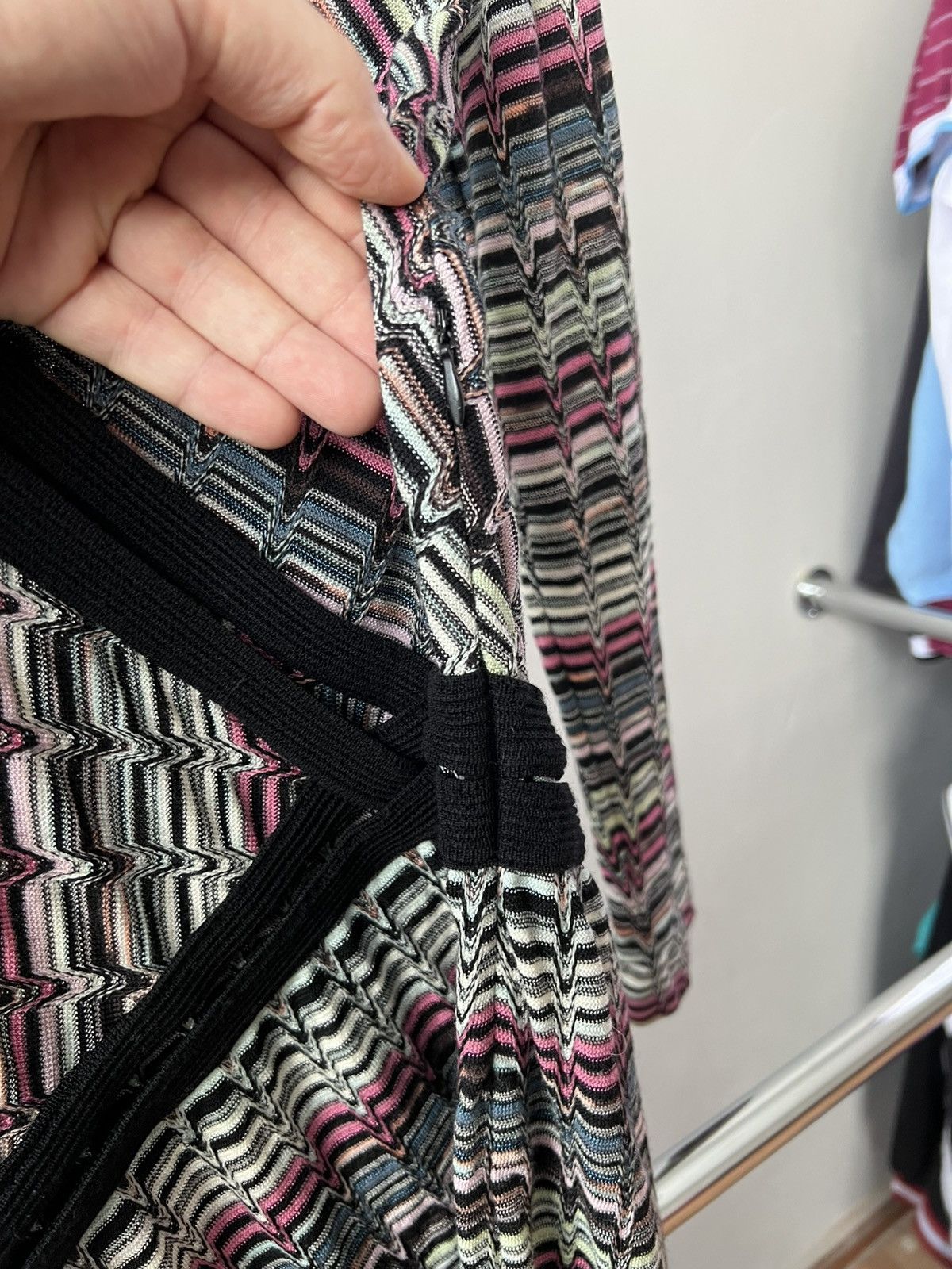 Missoni MISSONI WRAP KNIT ZIGZAG DRESS BLEND WOOL SLEEVE SIZE IT 42 Size M / US 6-8 / IT 42-44 - 13 Thumbnail