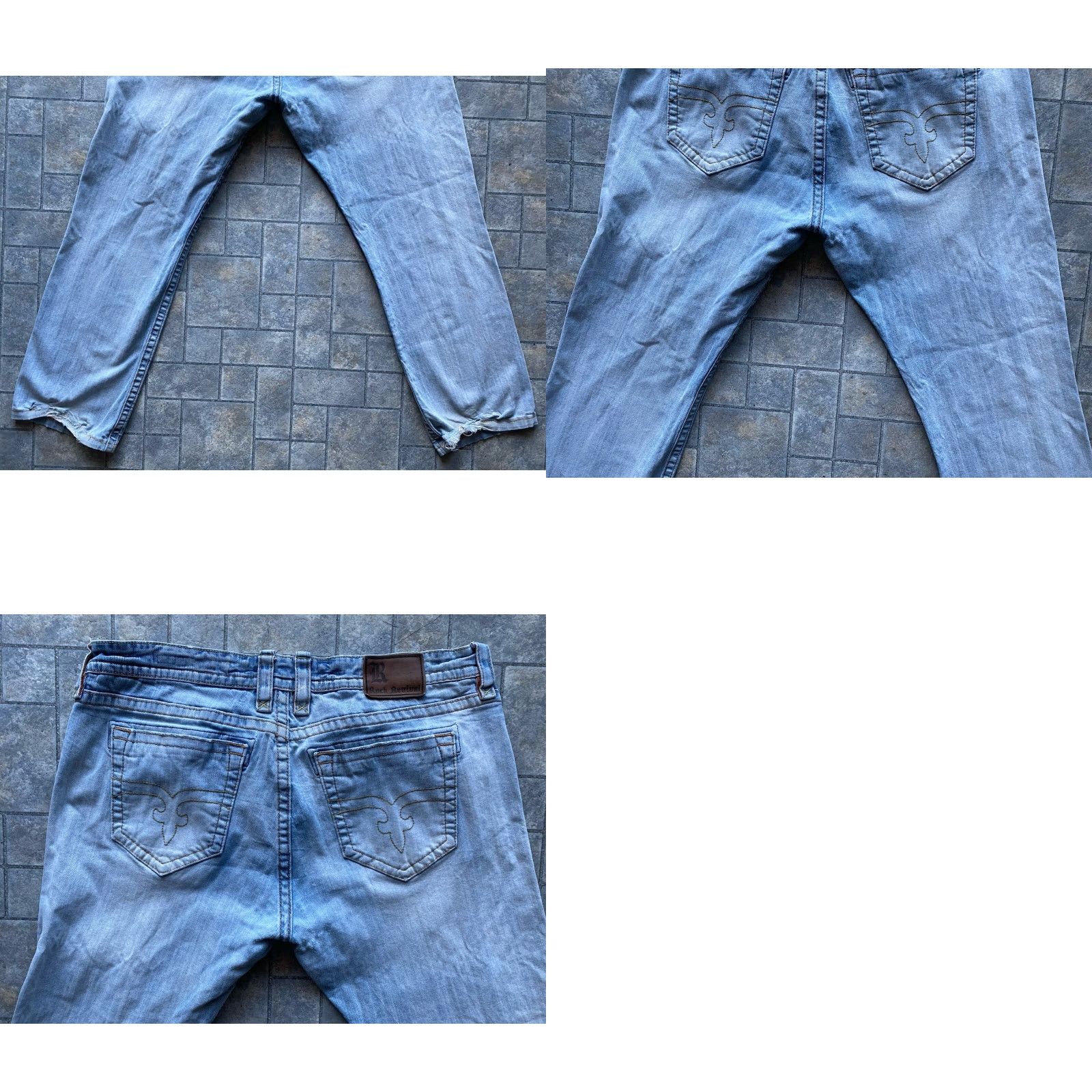 Vintage Rock Revival Jeans Straight Mens Size 44 Damaged Blue Jeans Mens Rock Revival Straight 44 Damaged Size US 44 / EU 60 - 11 Thumbnail