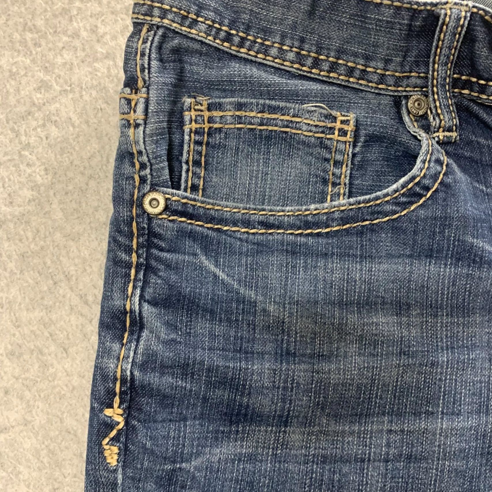 BKE BKE Denim Jeans Blue 31R Regular Jake Straight Leg Ankle Length Mens Size US 31 - 5 Thumbnail