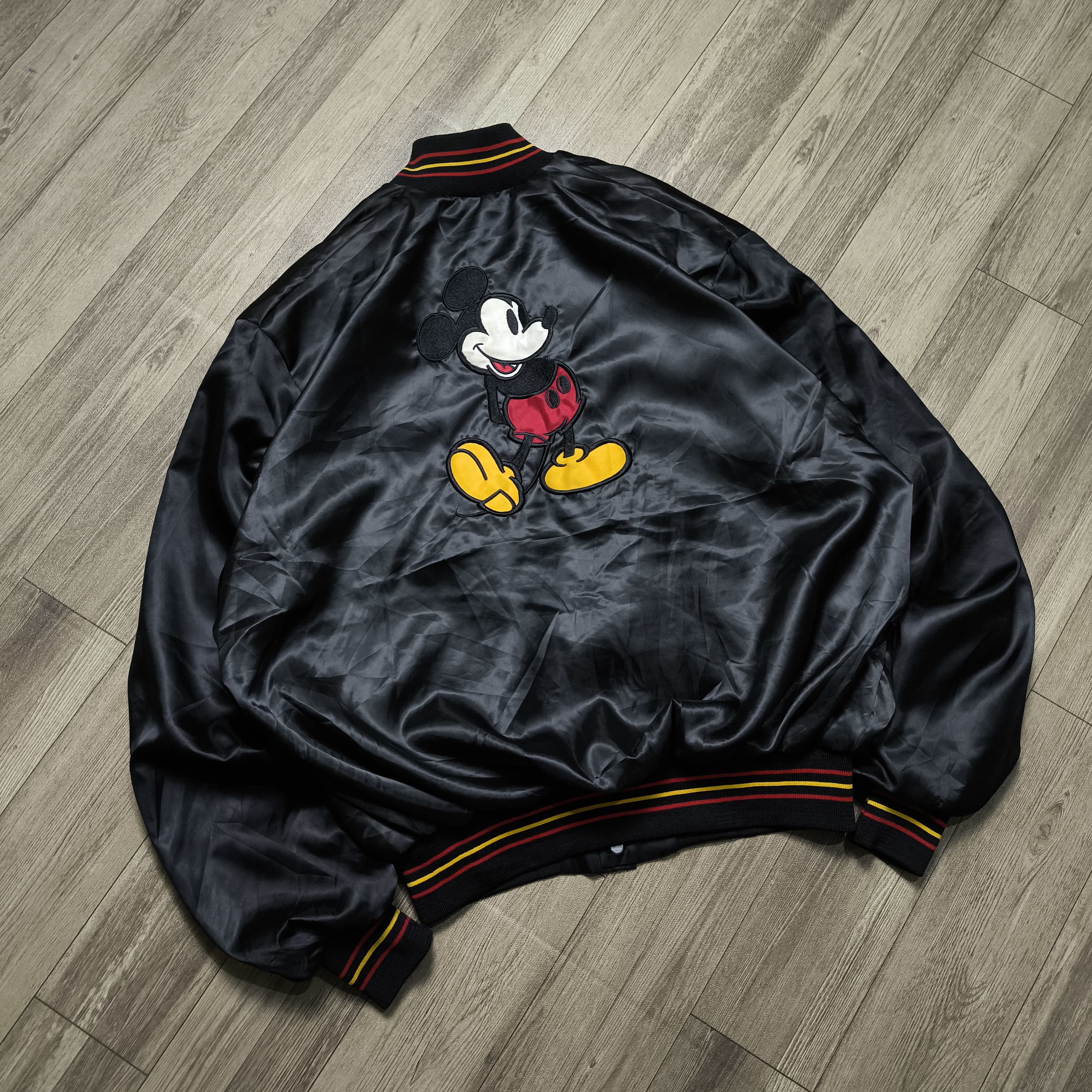 Disney × Jeff Hamilton × Vintage Vintage 90's Disney Mickey Mouse Varsity Bomber Jacket Size US XL / EU 56 / 4 - 6 Thumbnail