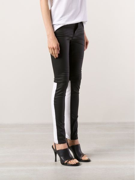 Blk Dnm BLK DNM Skinny Faux Leather Colorblock Pants Size 26" / US 2 / IT 38 - 8 Thumbnail