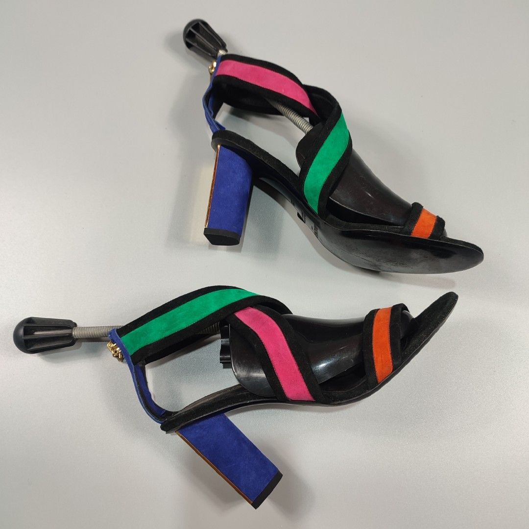 Balmain BALMAIN MULTI COLOR HEELS Size US 9 / IT 39 - 2 Thumbnail