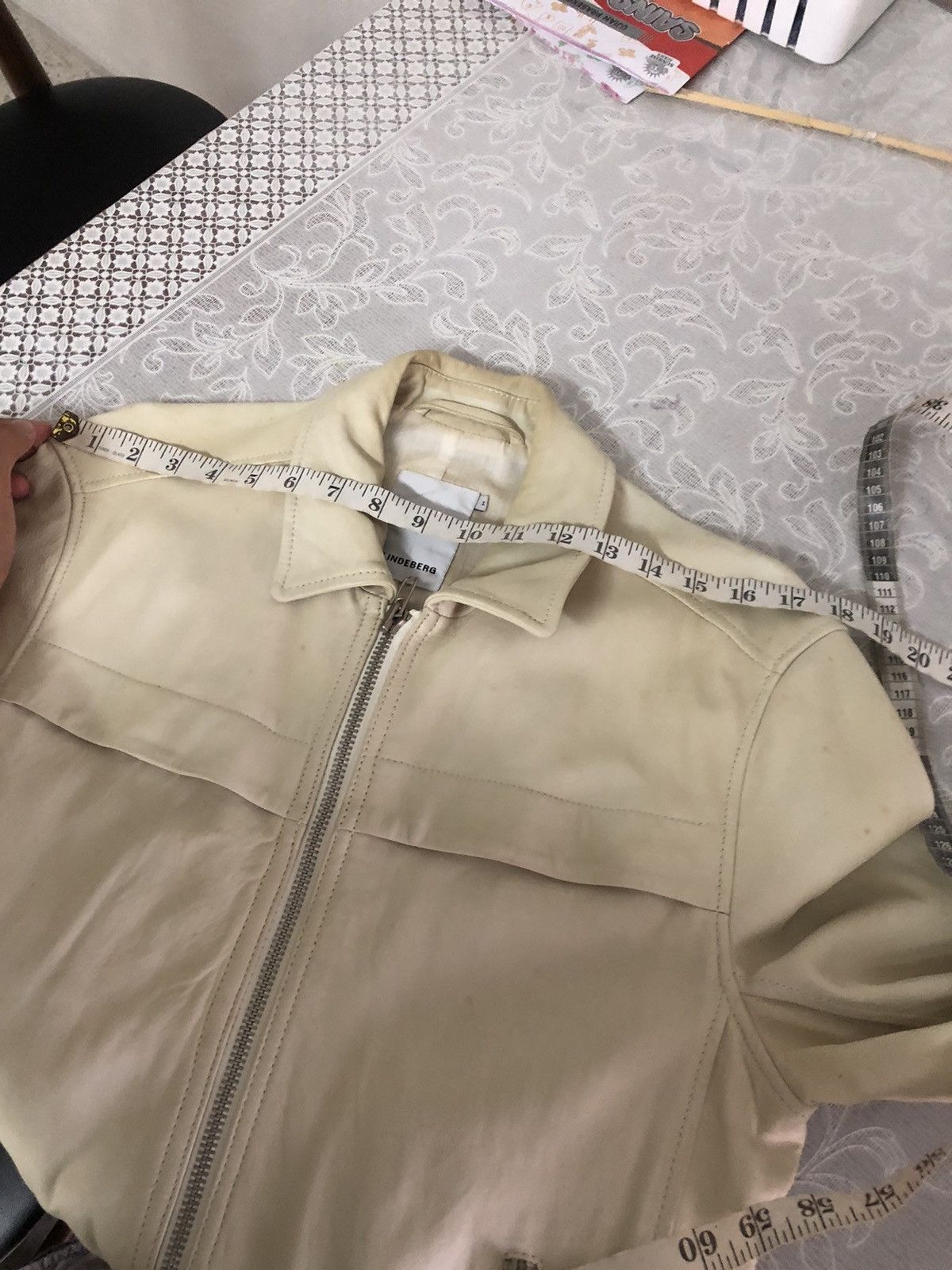 J.Lindeberg Vintage J. Lindebert Distressed Lamb Skin Leather Jacket Size US M / EU 48-50 / 2 - 24 Thumbnail