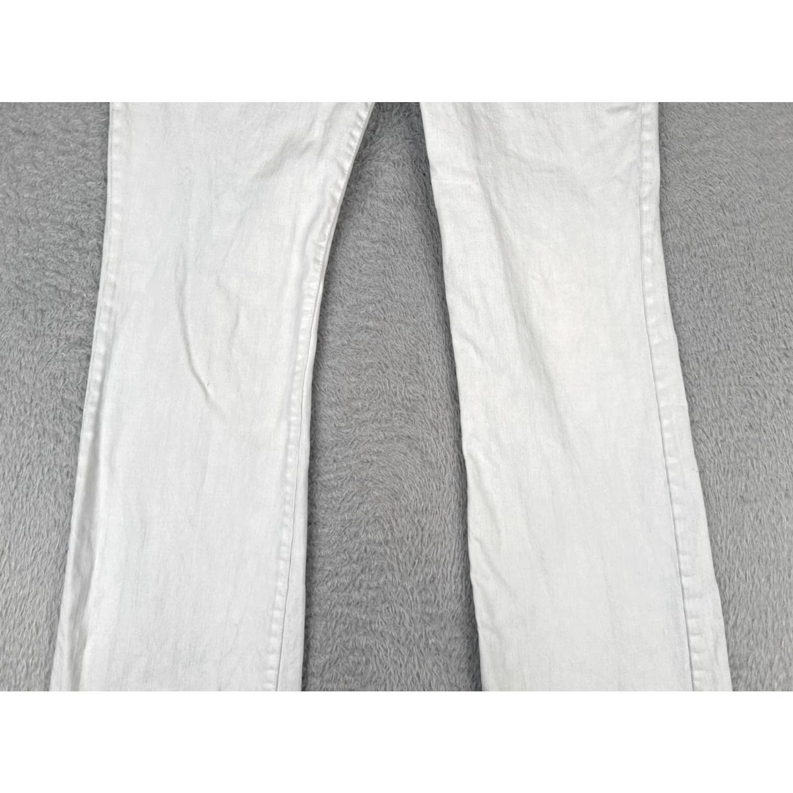 Gap Gap Jeans Womens 12 L White Denim Curvy Flare Mid Rise Cotton READ ME 33x34 Size 34" / US 12 / IT 48 - 3 Thumbnail