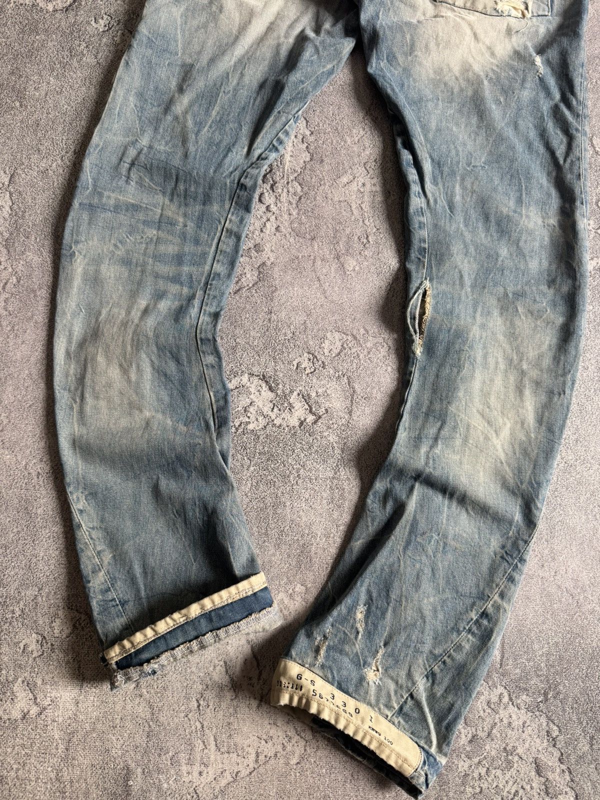 G-Star G star raw 27/32 jail loose tapered shiro denim jeans 3D y2k Size US 27 - 2 Thumbnail