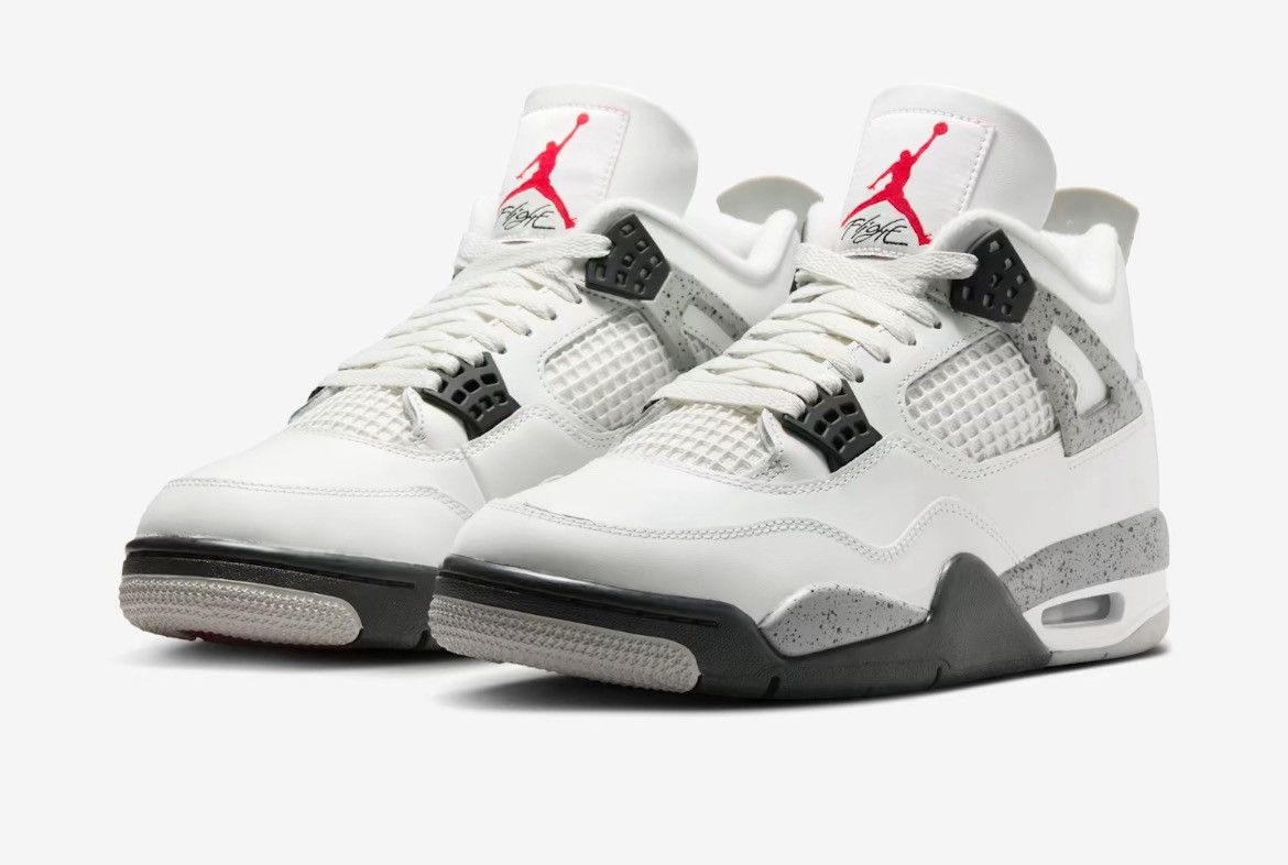 Nike Jordan 4 Retro White Cement Size US 12.5 / EU 45-46 - 6 Thumbnail